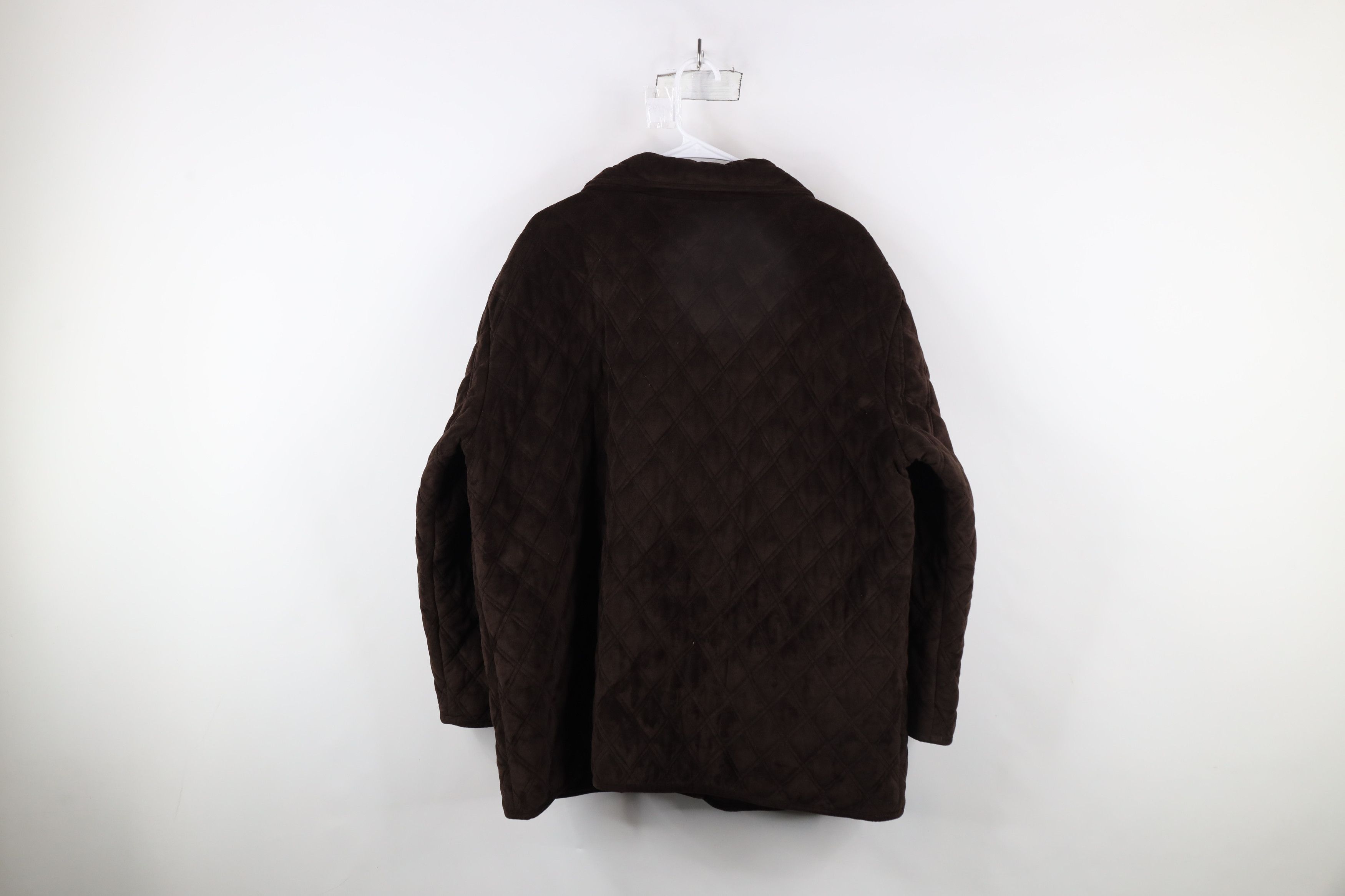 Ralph Lauren × Vintage Vintage 90s Ralph Lauren Quilted Button Jacket Brown Size XL / US 12-14 / IT 48-50 - 12 Thumbnail
