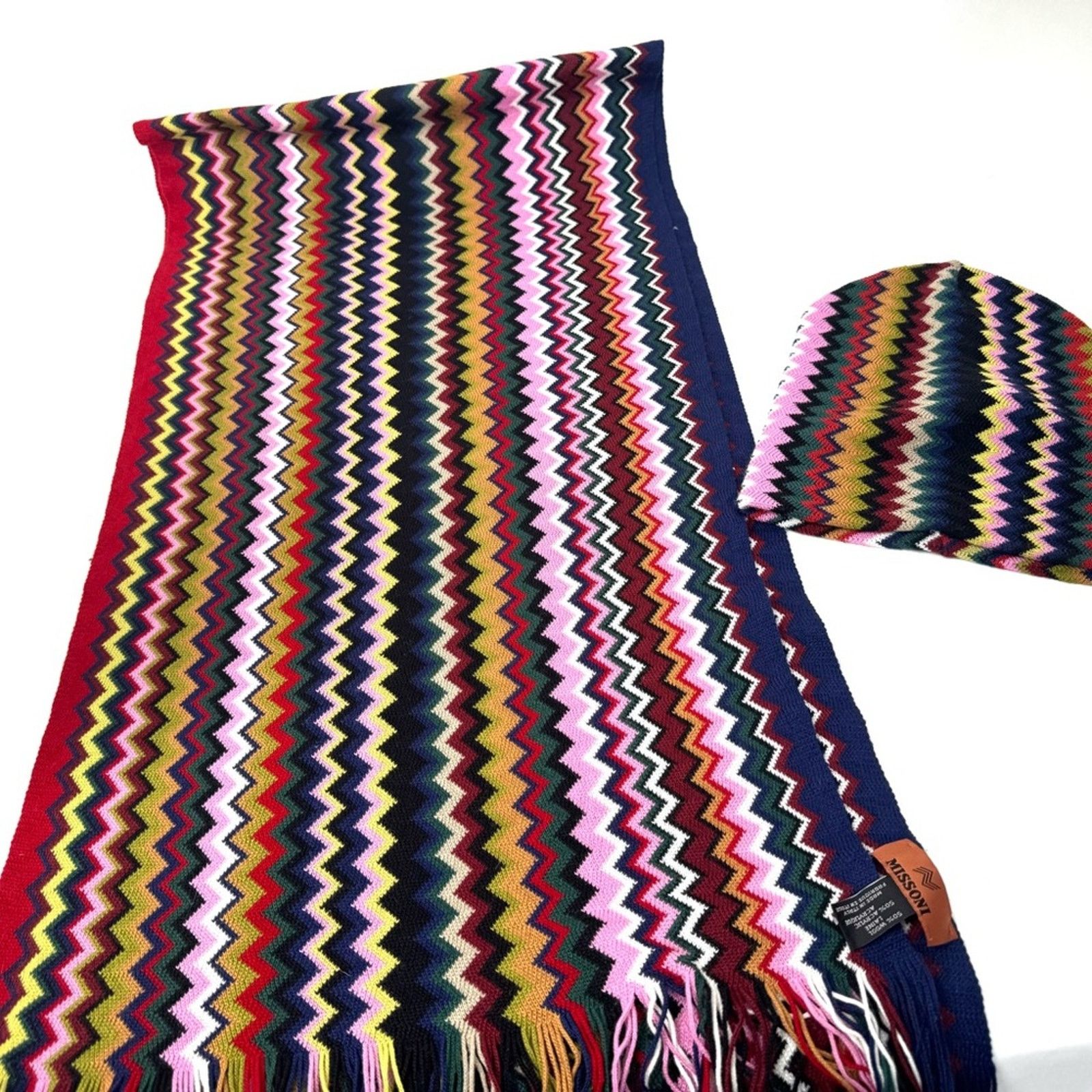 Missoni Missoni beautiful flames stitch one size hat and scarf Size ONE SIZE - 6 Thumbnail