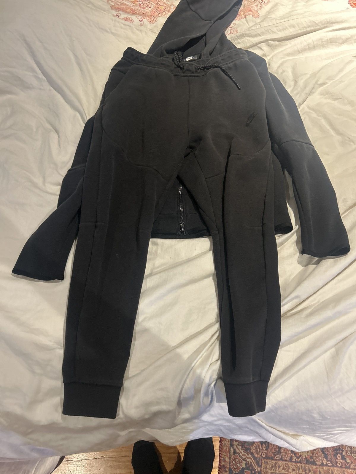 Nike Nike Tech Fleece Full Set Washed Black Hoodie&pants Size L/M Size US M / EU 48-50 / 2 - 2 Thumbnail