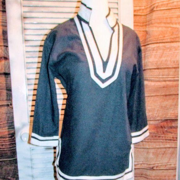 Other Sherry Taylor Sm Nautical Linen Blend Blouse Size S / US 4 / IT 40 - 11 Thumbnail