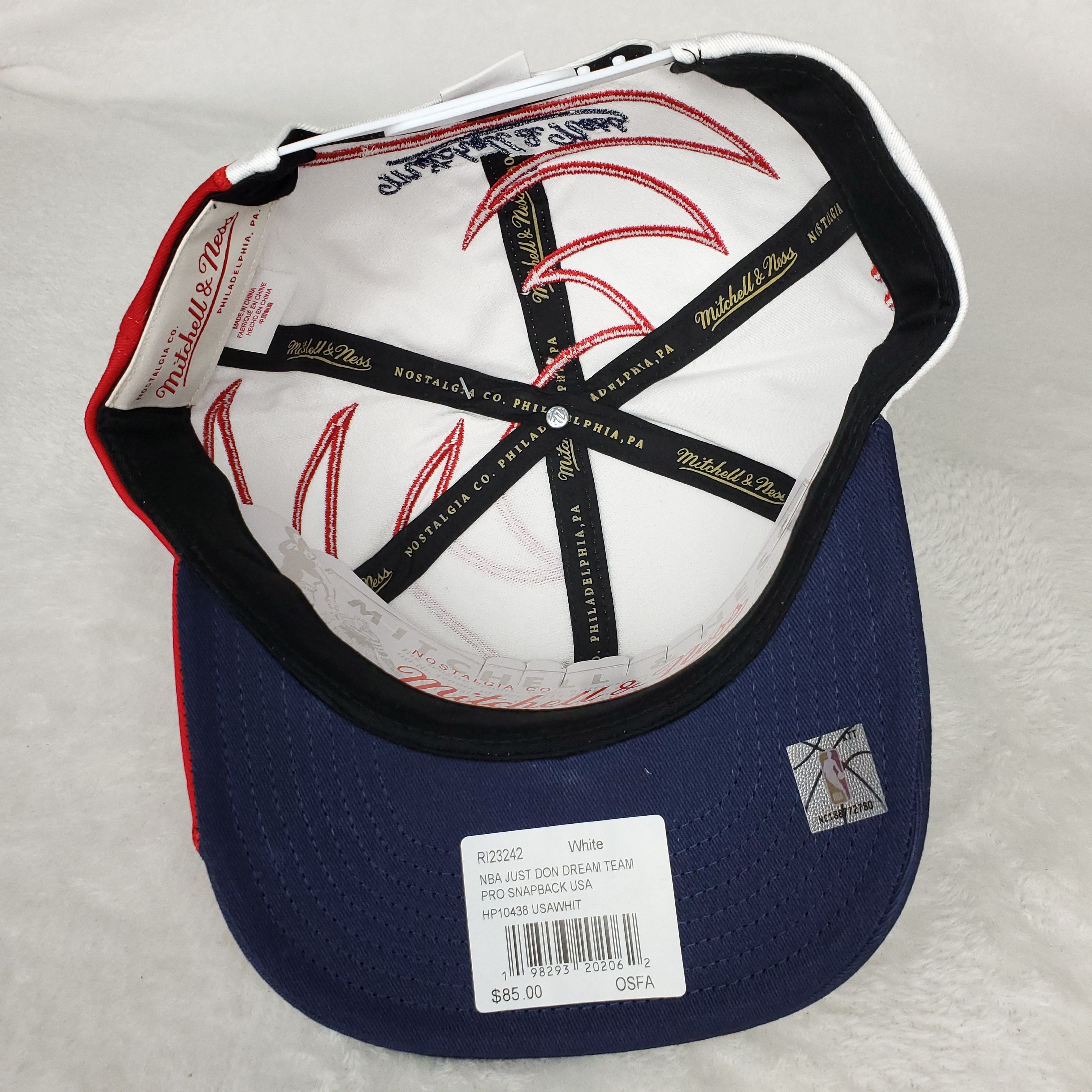 Just Don × Mitchell & Ness Just Don Dream Team USA Basketball Pro Fit Snapback Hat Cap Size ONE SIZE - 11 Thumbnail