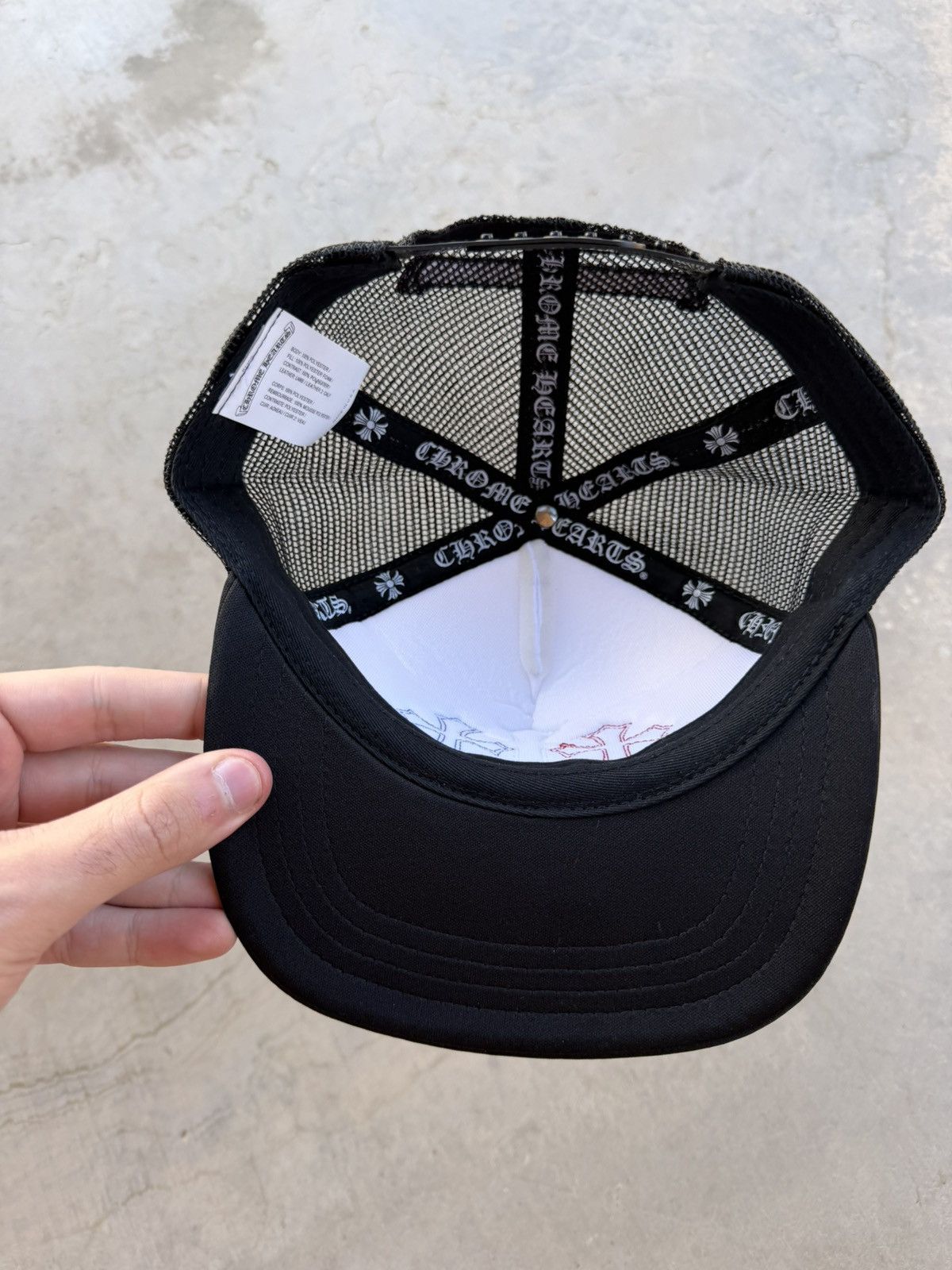 Chrome Hearts Chrome Hearts Black USA Triple Cross Patch Trucker Hat New Size ONE SIZE - 6 Thumbnail