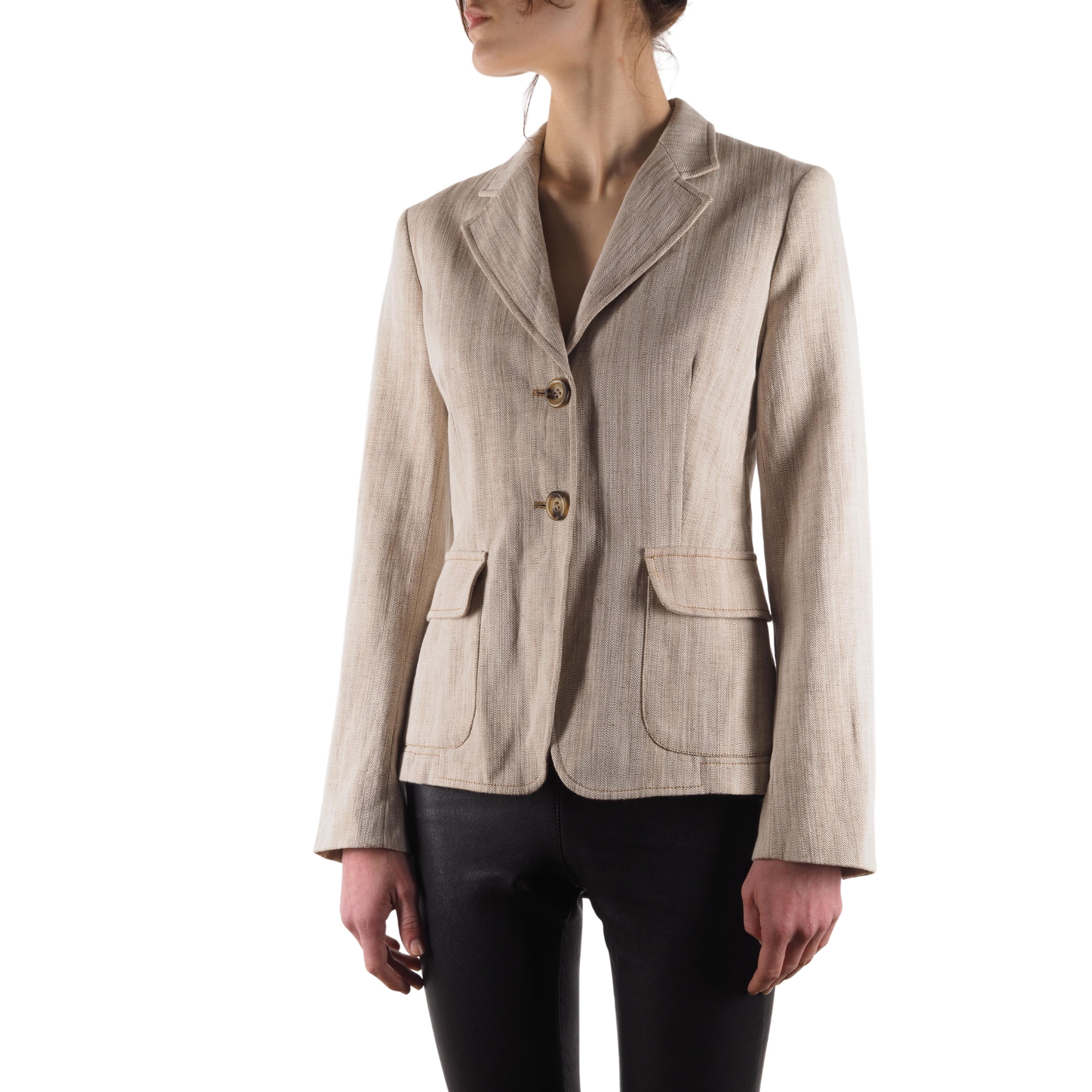 Max Mara Max Mara Linen Blazer Jacket Size M / US 6-8 / IT 42-44 - 1 Thumbnail