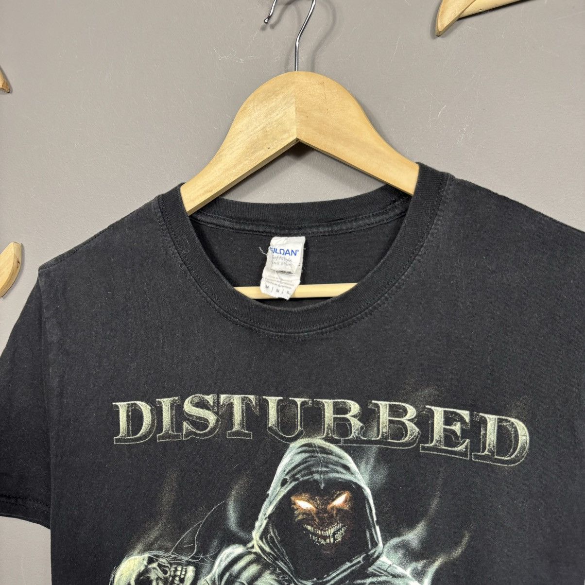 Band Tees × Vintage Disturbed Y2K Band Graphic T-Shirt Size US M / EU 48-50 / 2 - 6 Thumbnail