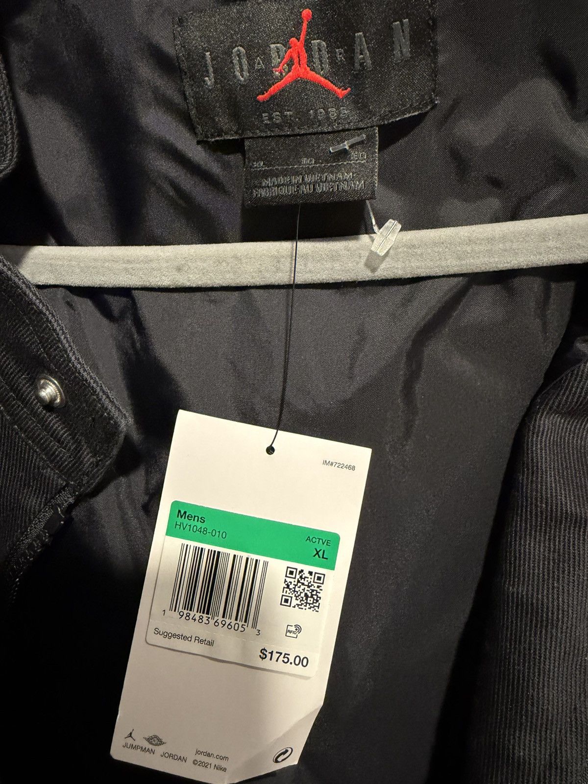 Jordan Brand JORDAN BROOKLYN MOTORSPORT MENS LIFESTYLE JACKET Sz XL Size US XL / EU 56 / 4 - 4 Thumbnail