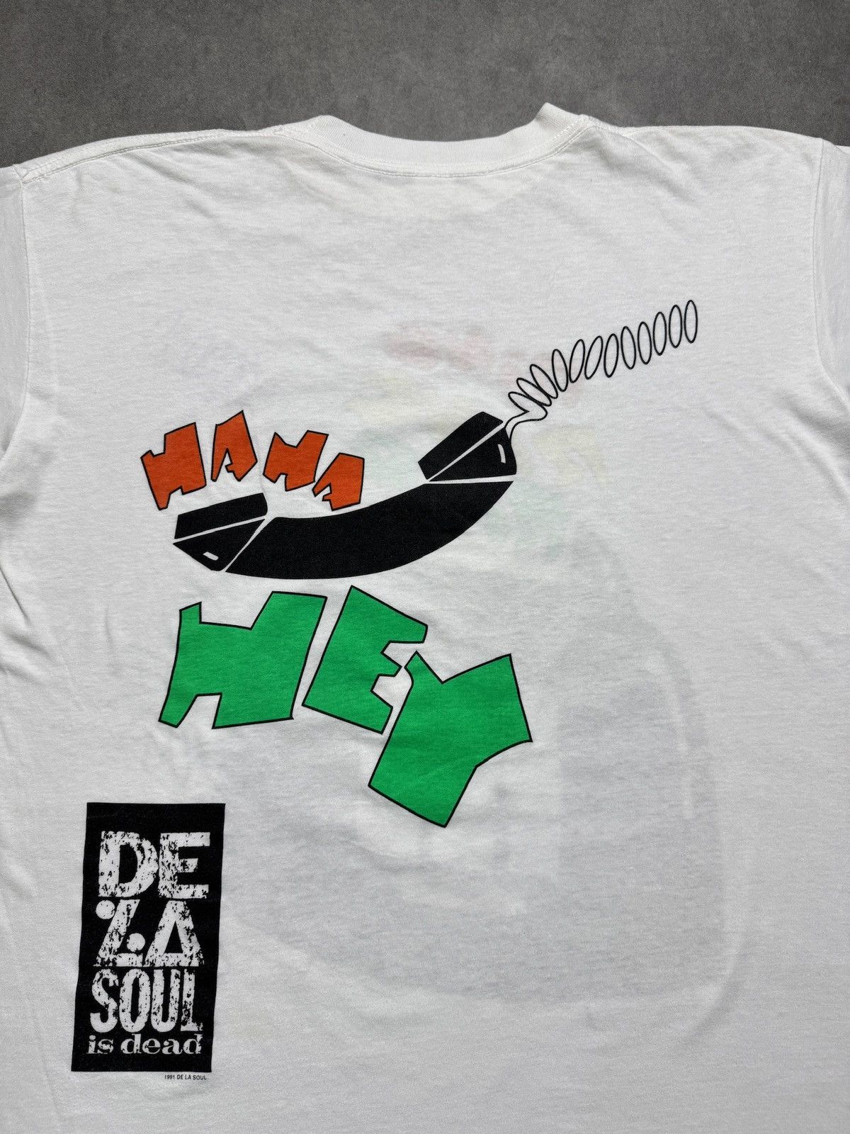 Rap Tees Vintage RARE De La Soul Ring Ha Hey Promo Shirt Size US L / EU 52-54 / 3 - 4 Thumbnail
