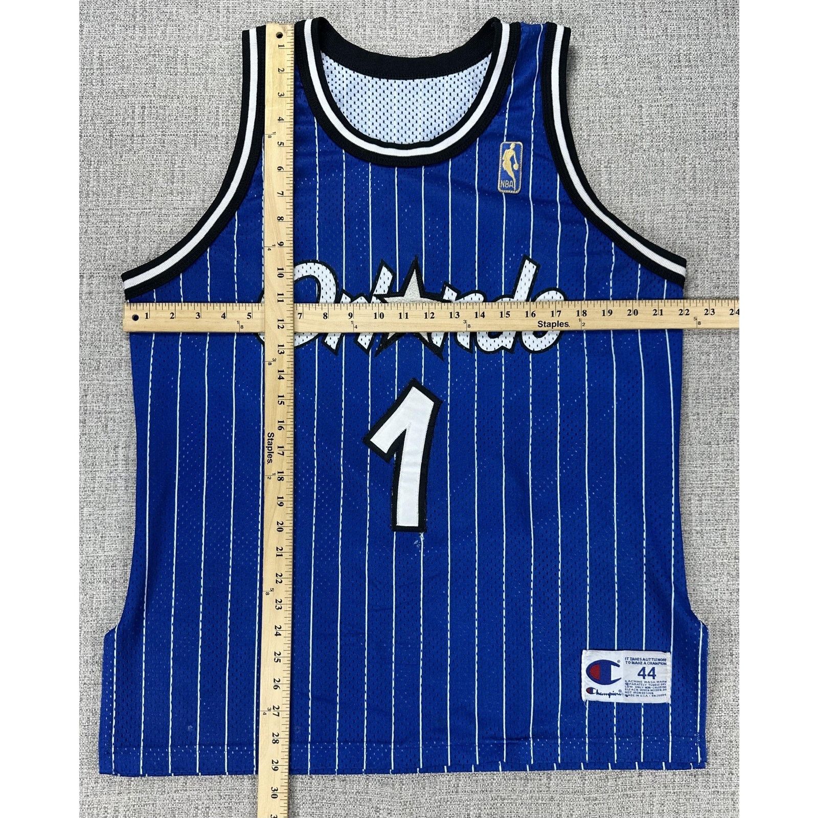Champion Vintage Orlando Magic Jersey Mens 44 Gold Hardaway Champion Size US L / EU 52-54 / 3 - 2 Thumbnail