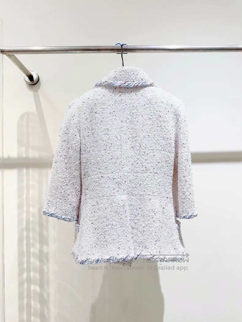 Chanel Chanel Waterfall series tweed coat Size XXS / US 00 / IT 34 - 5 Thumbnail