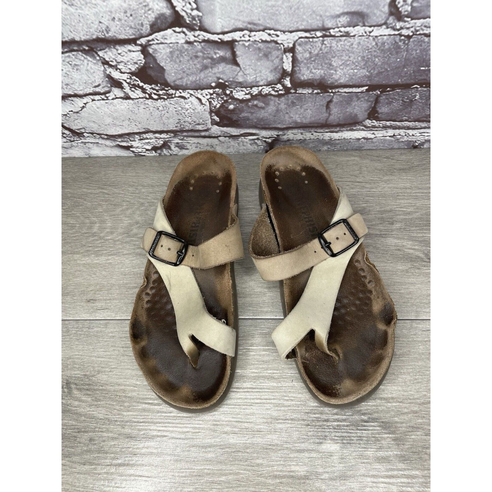 Mephisto Mephisto Helen Beige Nubuck Leather Slides Casual Sandals Wo Size US 6 / IT 36 - 24 Thumbnail
