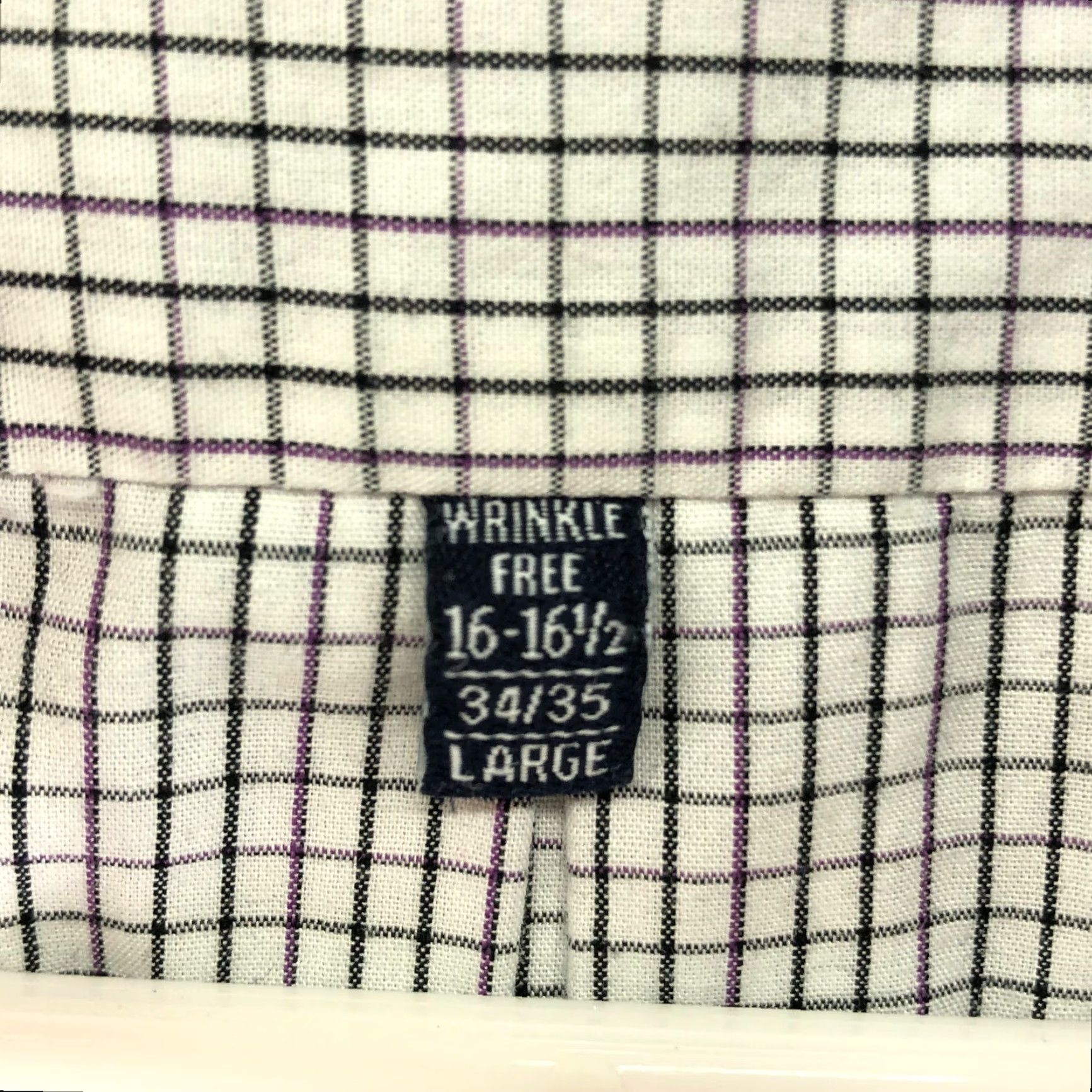 Chaps Chaps Mens 16.5 34-35 Wrinkle Free White Striped Long Sleeve Button Down Collar Shirt Mens Size US XL / EU 56 / 4 - 7 Thumbnail