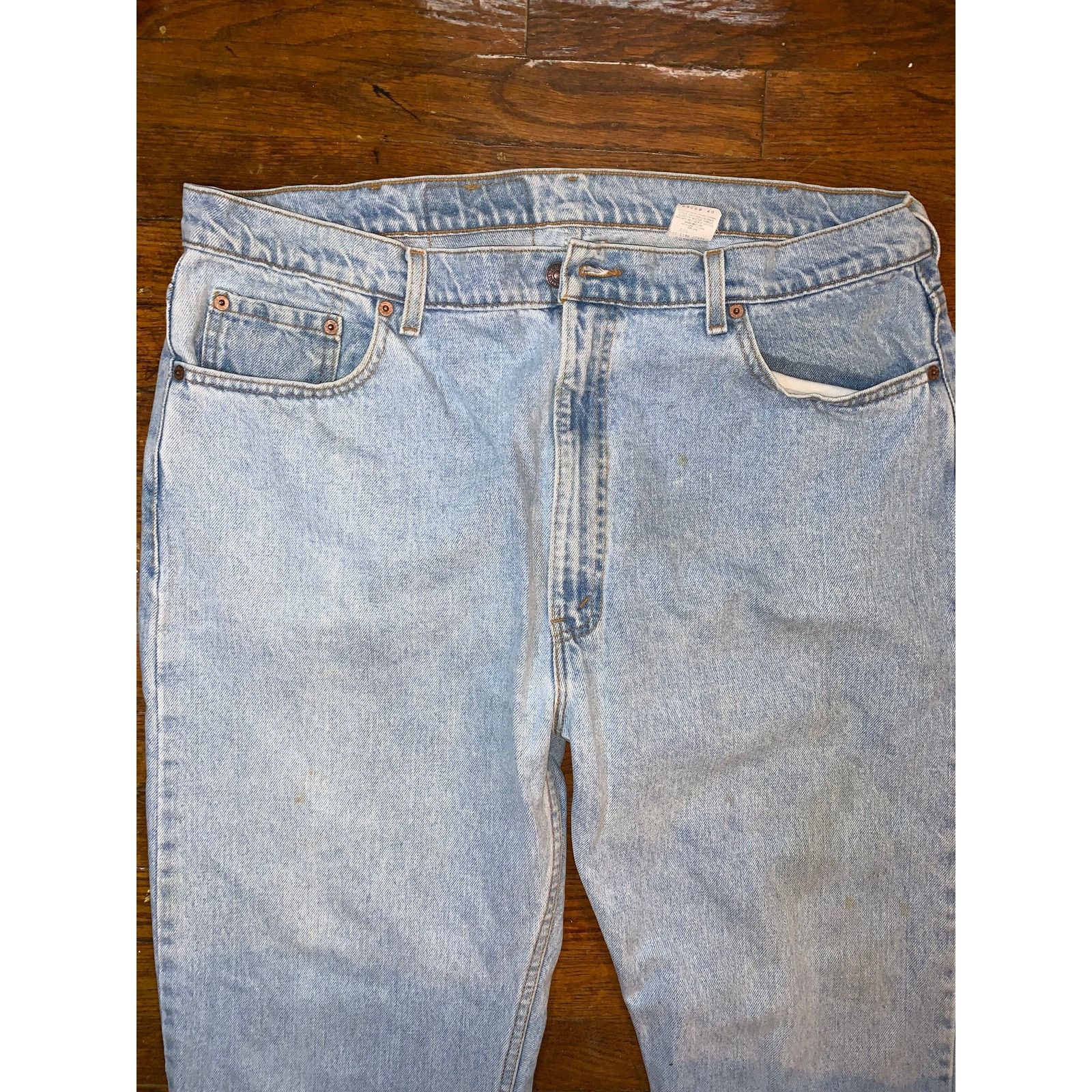 Levi's Vintage 1996 Levis 505 42x32 Light Wash USA Size US 42 / EU 58 - 2 Thumbnail