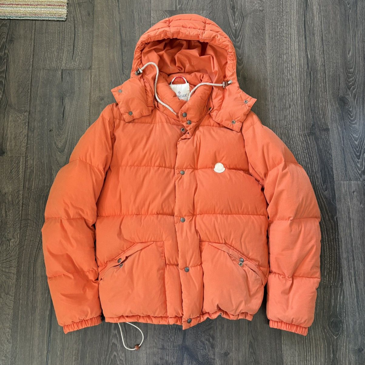 【VISVIM】モンクレールVダウンベスト size0 MONCLER visvim モンクレール ビズヴィム ダウンベスト オレンジ