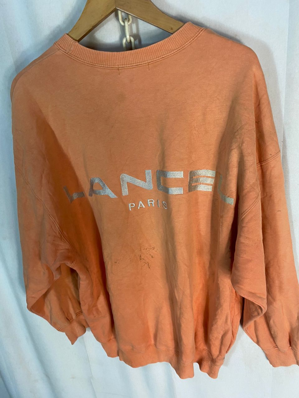 Lancel Vintage lancel spellout distressed sweatshirt Size US L / EU 52-54 / 3 - 5 Thumbnail