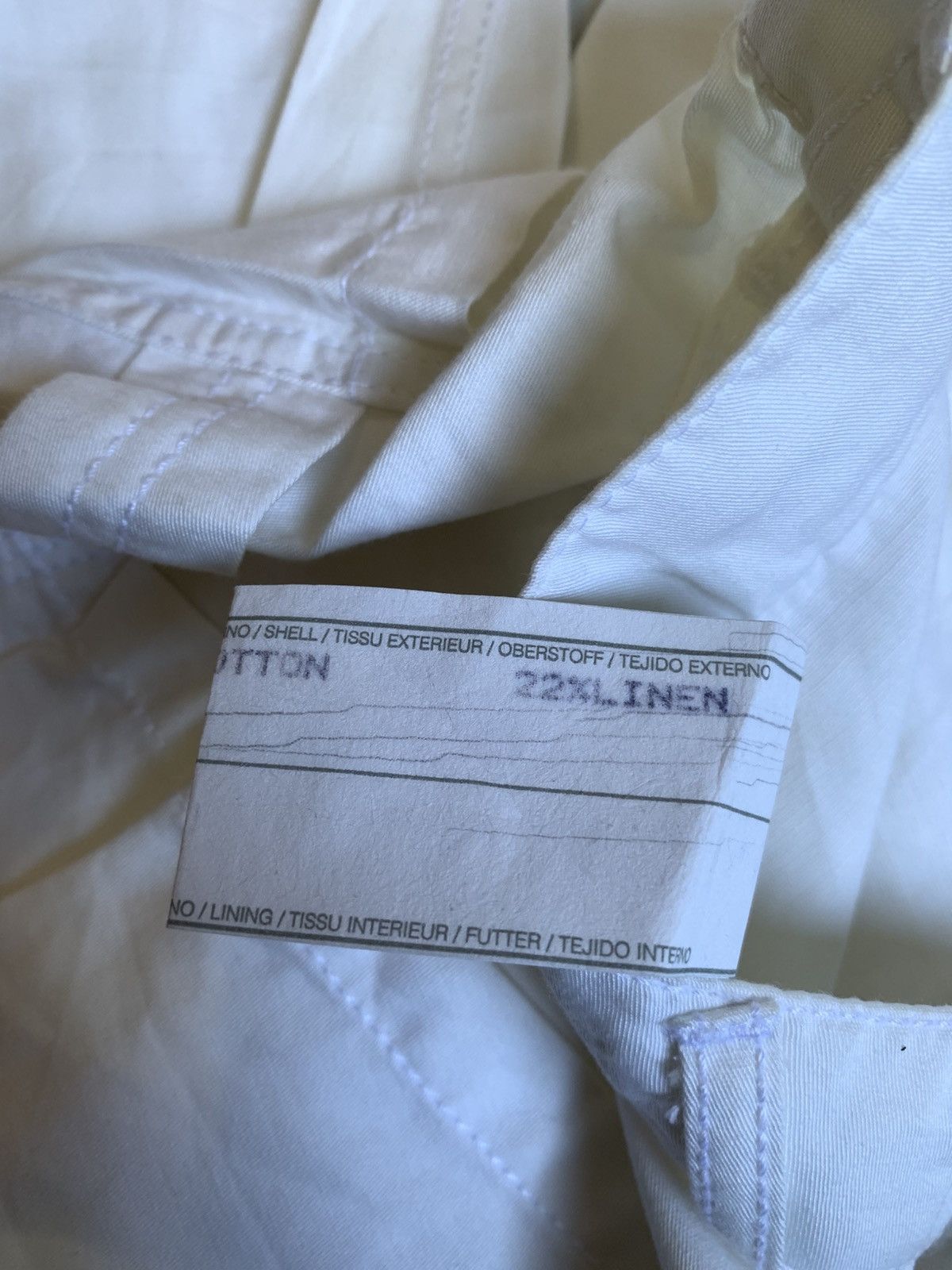 Emporio Armani × Vintage Rare Vintage Emporio Armani Knee Button Baggy Style Size US 30 / EU 46 - 7 Thumbnail