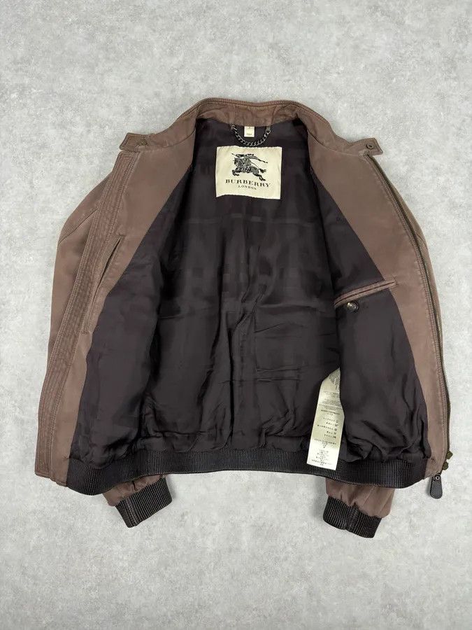 Burberry Burberry Prorsum Brown Utility Moto Leather Jacket Size US S / EU 44-46 / 1 - 7 Thumbnail