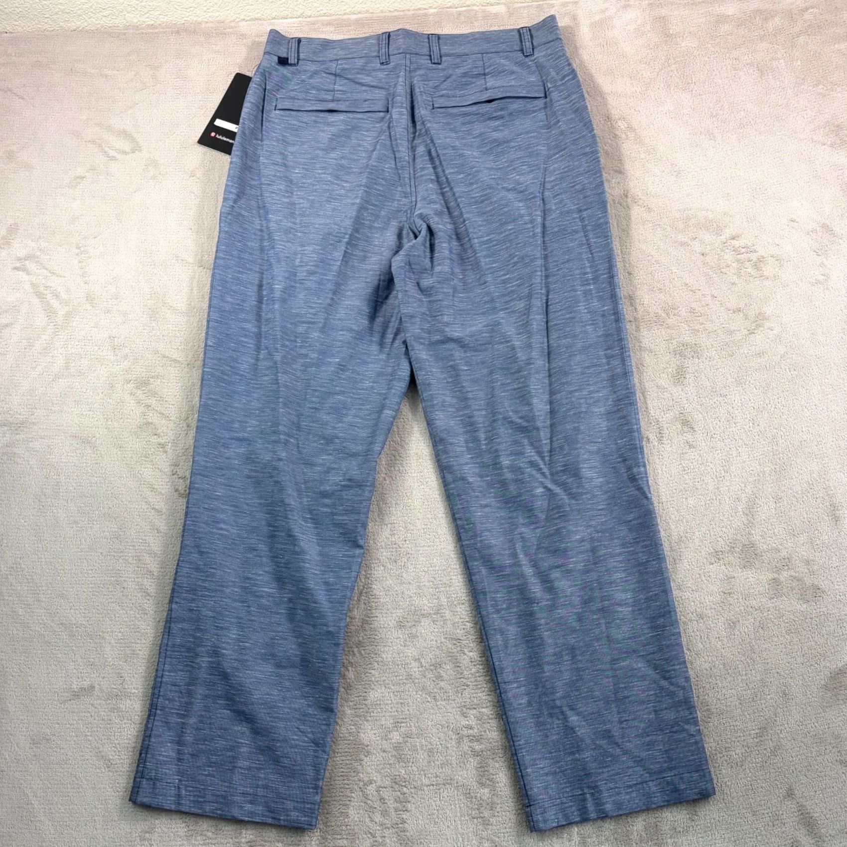 Lululemon Lululemon Lululinen Pleated Trouser Pants Club Blue Men 34x30 NWT Casual Chino Straight Pants Solid Blue Vintage No 5-Pocket Size US 34 / EU 50 - 7 Thumbnail