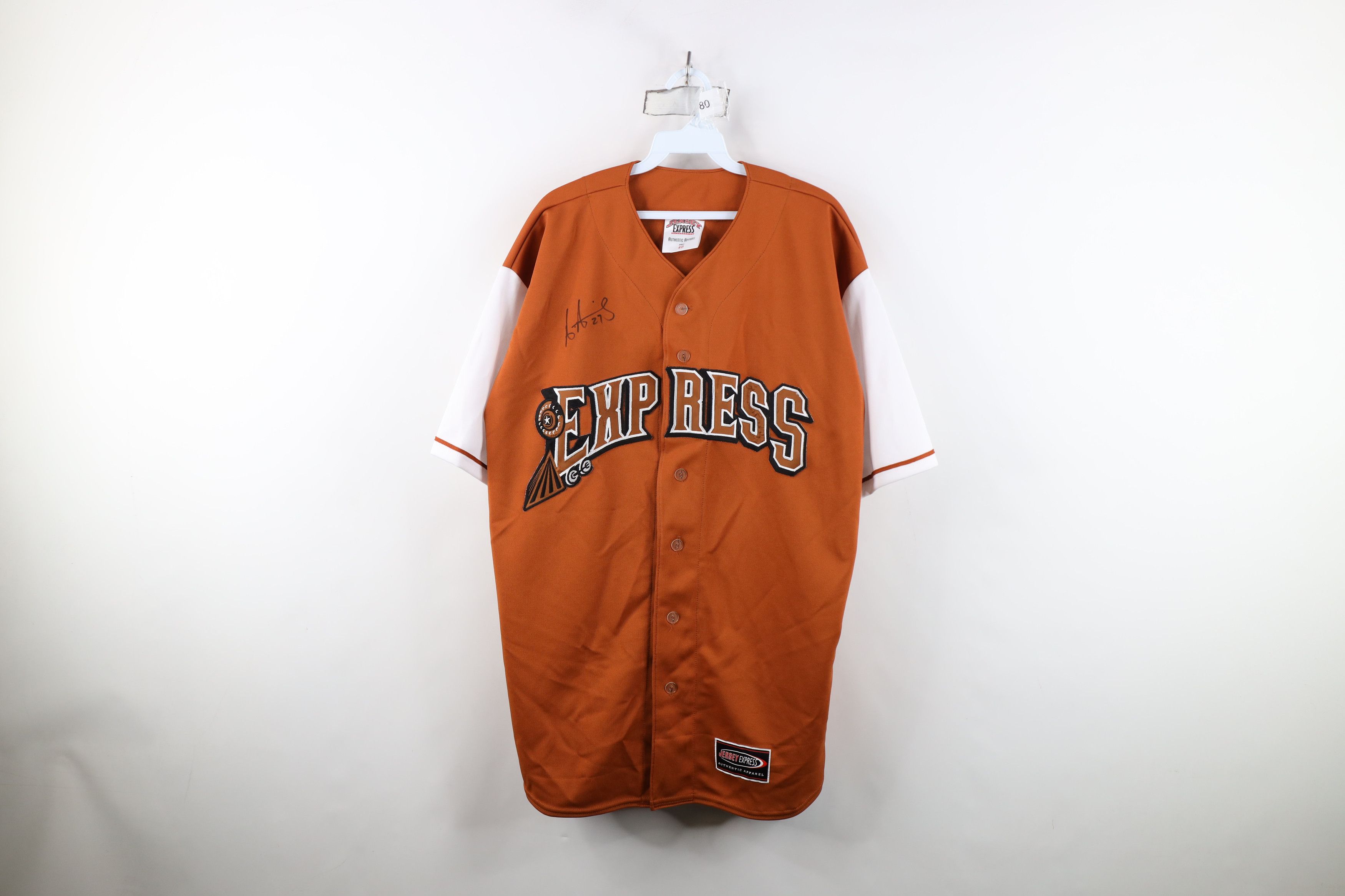Vintage Autographed Round Rock Express Minor League Baseball Jersey Size US XXL / EU 58 / 5 - 1 Thumbnail