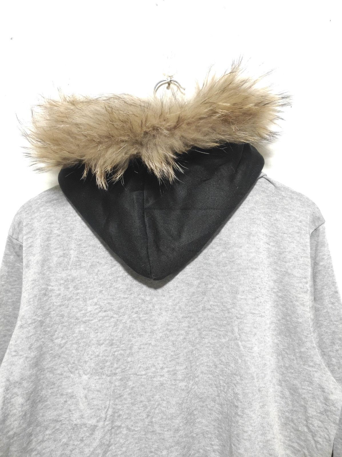 Japanese Brand Unbrand Gray double layer zip fur hoodie ifsix LGB style Size US M / EU 48-50 / 2 - 14 Thumbnail