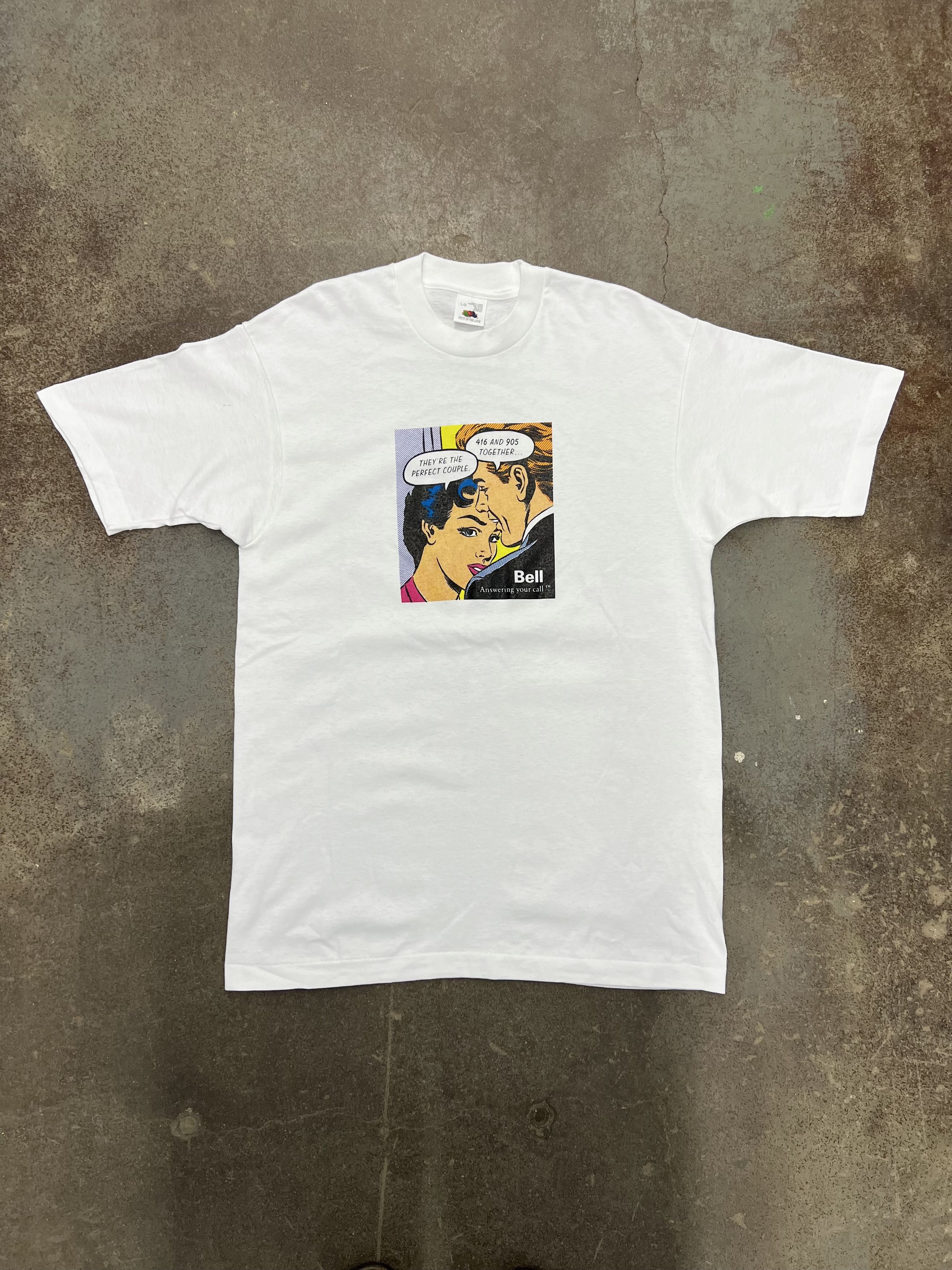 Vintage VTG 1993 Bell 416/905 Area Code Art Graphic T-Shirt Size US L / EU 52-54 / 3 - 1 Thumbnail