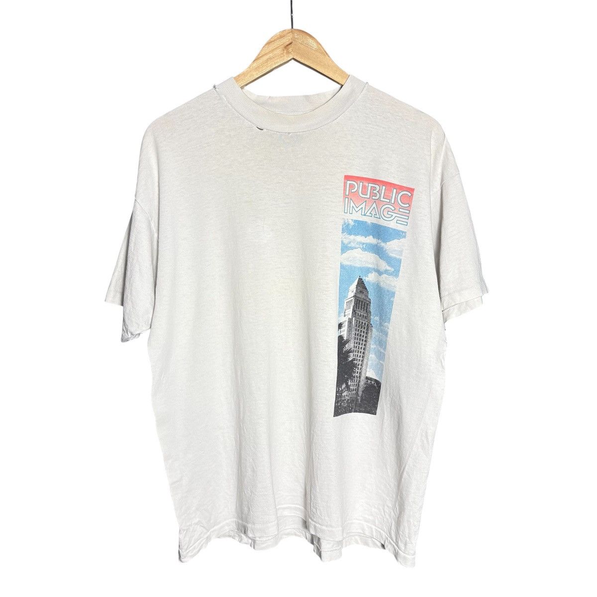 Vintage Vintage 90s Public Image Skate Los Angeles City Graphic Tee Size US XL / EU 56 / 4 - 2 Thumbnail