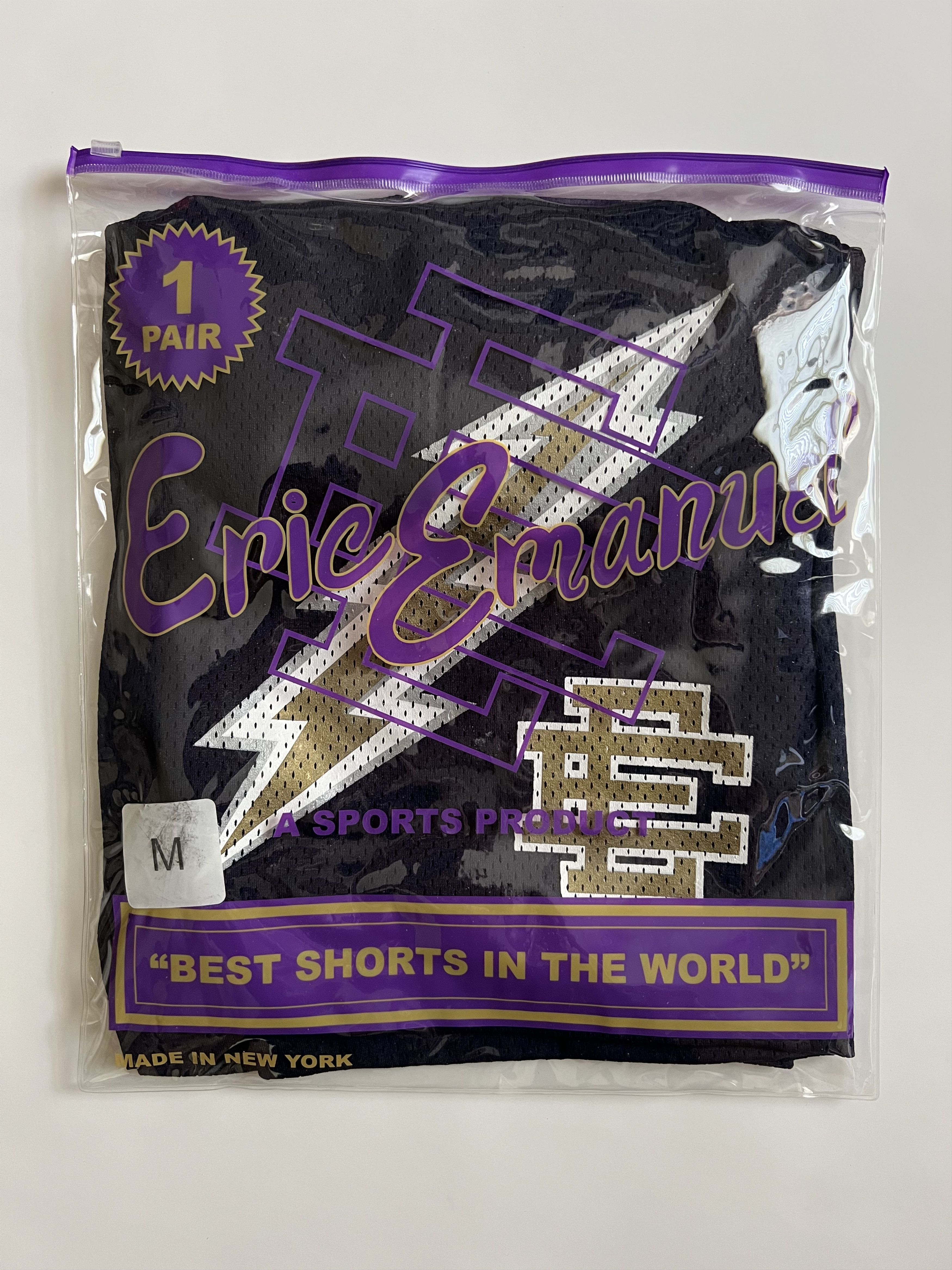 Eric Emanuel Size M - Authentic Eric Emanuel Basic Short Navy Bolt / Gold Size US 30 / EU 46 - 1 Thumbnail