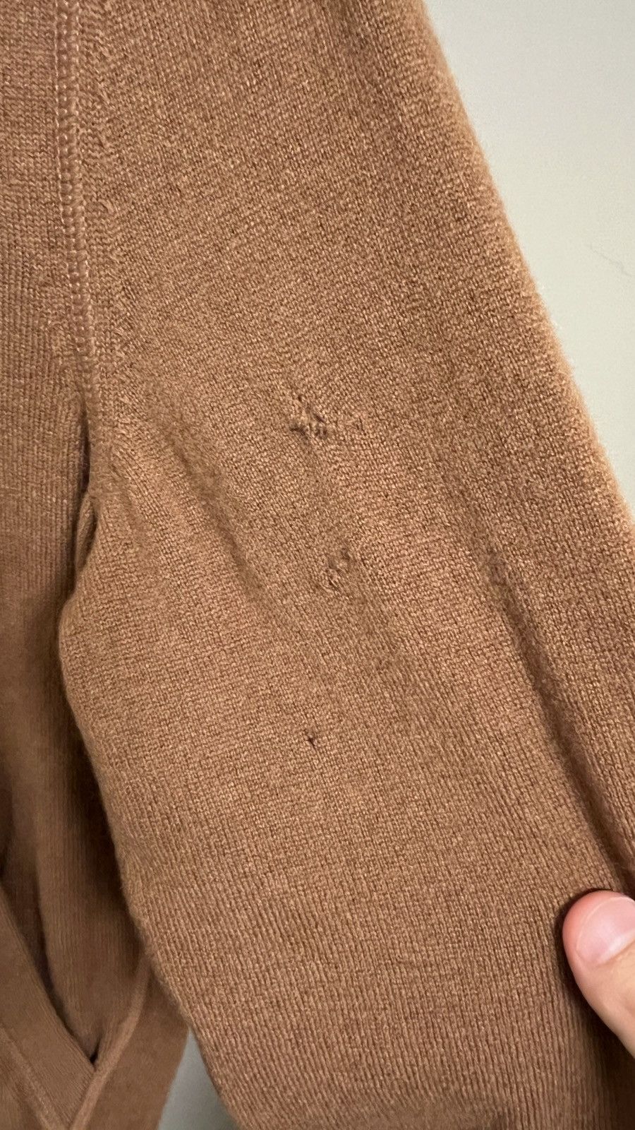 Ermenegildo Zegna Zegna Drawstring Knitted Cashmere Hoodie Foliage Brown Men’s Size US M / EU 48-50 / 2 - 4 Thumbnail