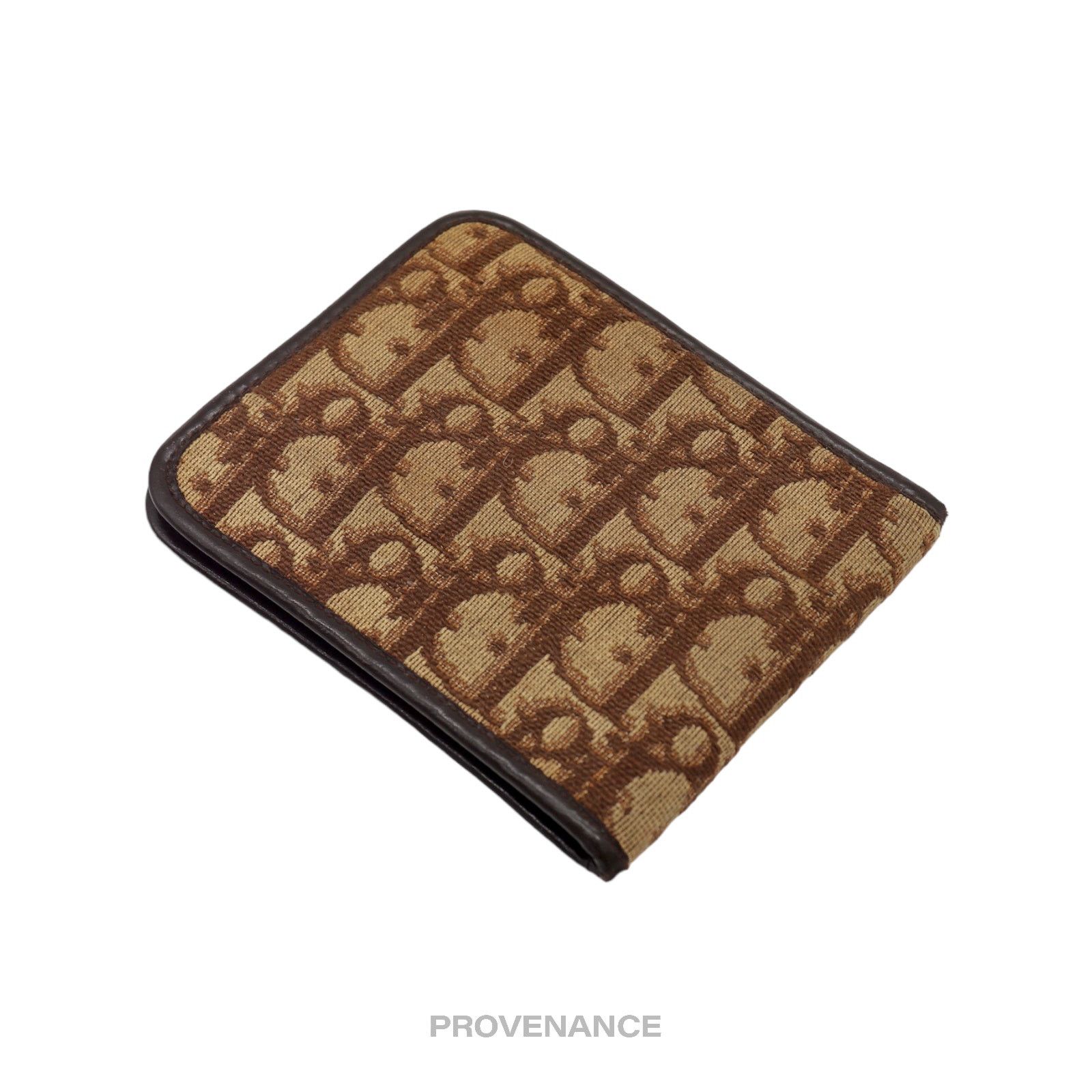 Dior 🔴 Dior Oblique Trotter Bifold Wallet - Brown Jacquard Size ONE SIZE - 4 Thumbnail