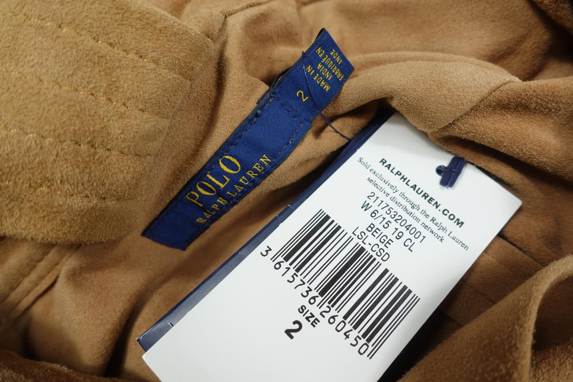Polo Ralph Lauren Polo Ralph Lauren Dress Shirt Midi Suede Leather NWT 2 Size XS / US 0-2 / IT 36-38 - 3 Thumbnail