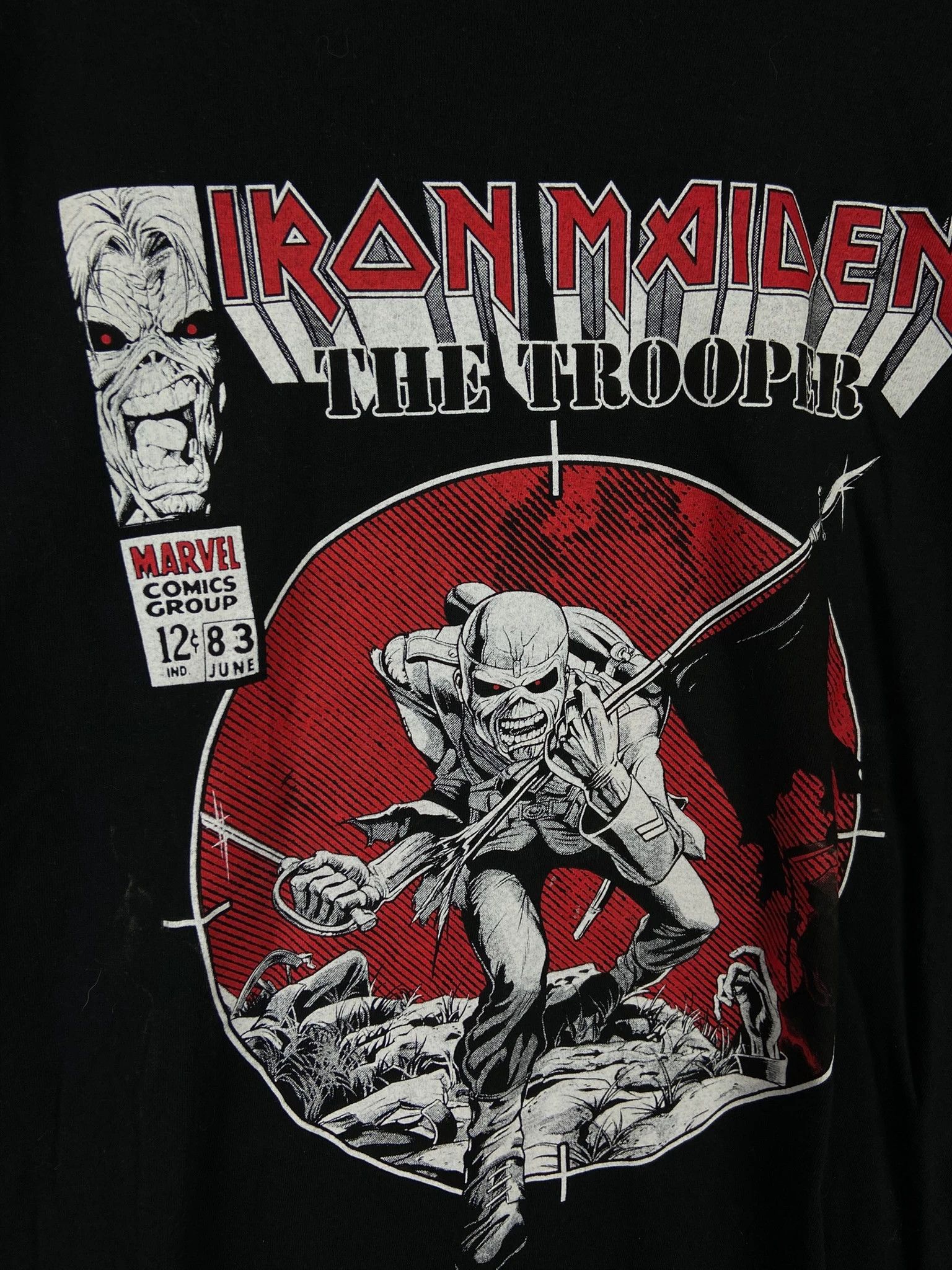 Iron Maiden Iron Maiden The Trooper Band Tee XL – Black Vintage Rock Size US XL / EU 56 / 4 - 2 Thumbnail