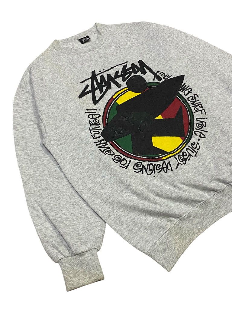 Stussy × Vintage Vintage Stussy Rasta Sweatshirt Size US M / EU 48-50 / 2 - 19 Thumbnail
