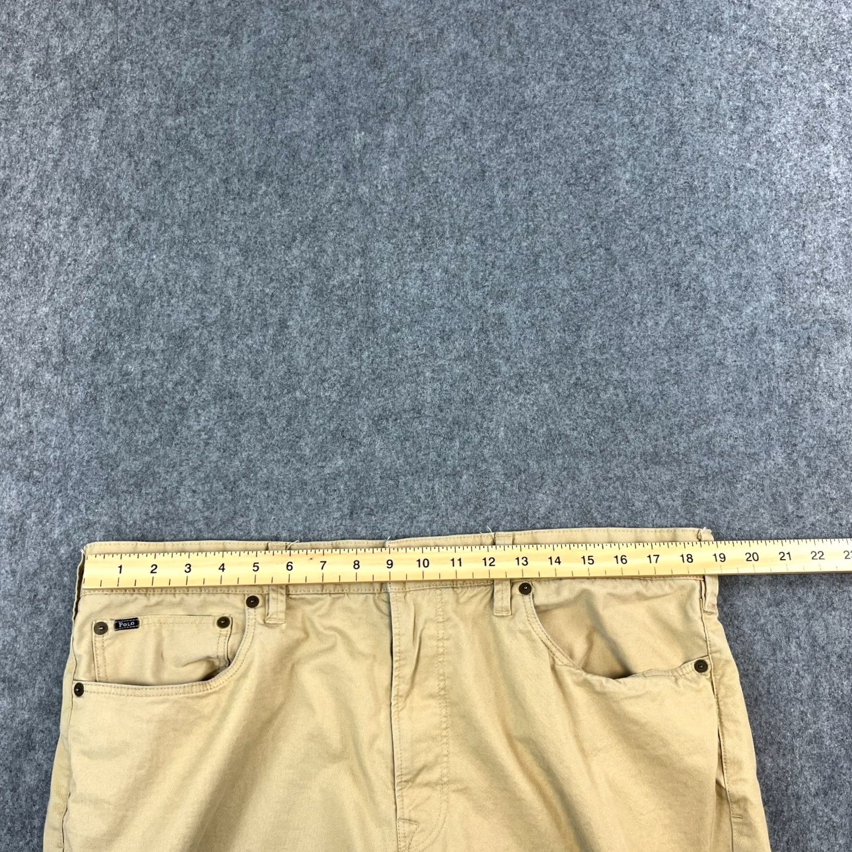 Polo Ralph Lauren Polo Ralph Lauren Mens Chino Trousers Pants Slim Fit 38 Beige Stretch 5-Pocket Design Logo Preppy, Trousers, Regular Size 38 Mens Size US M / EU 48-50 / 2 - 6 Thumbnail