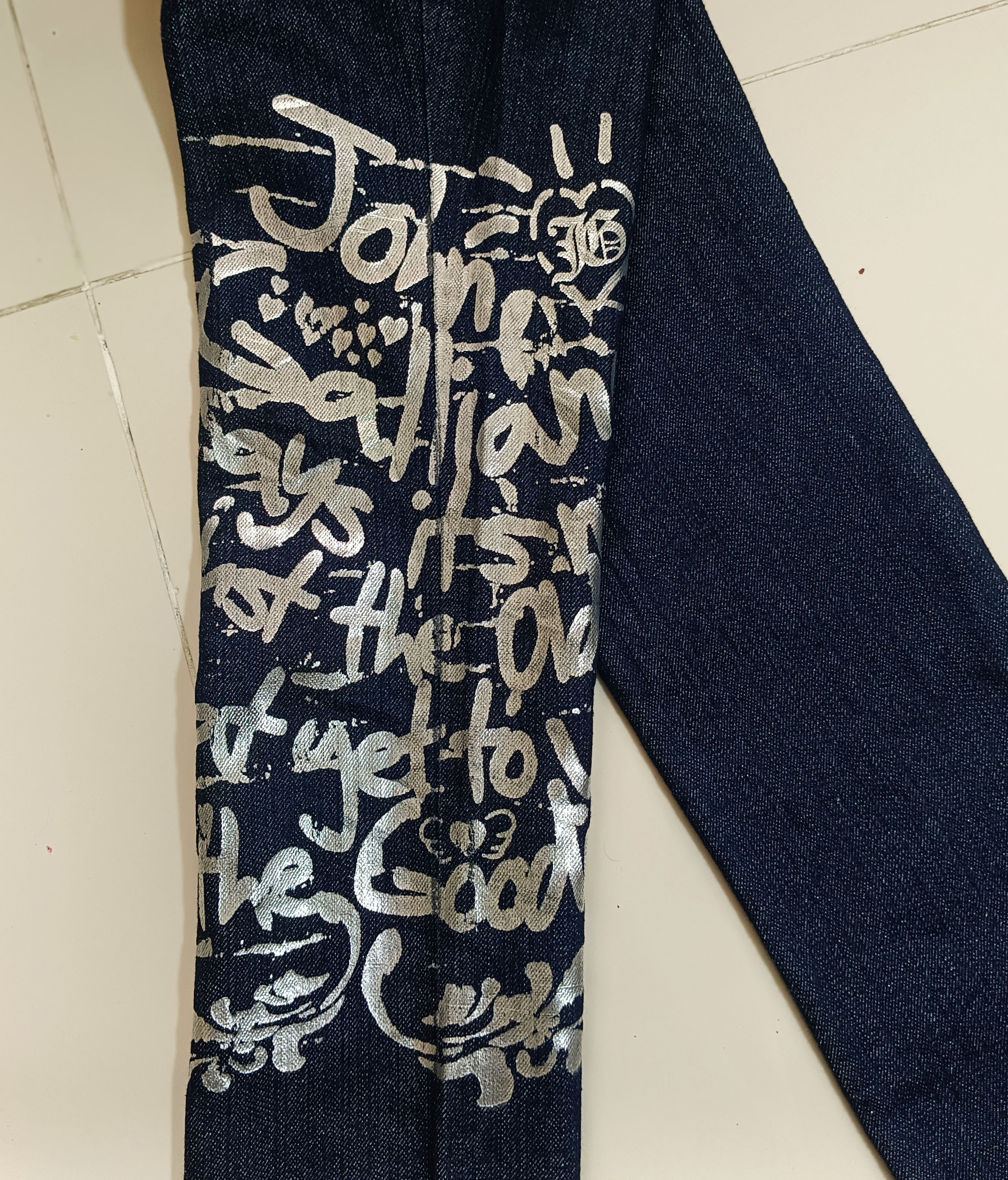 14th Addiction × If Six Was Nine × John Galliano John Galliano Prints Jeans Size US 26 / EU 42 - 12 Thumbnail