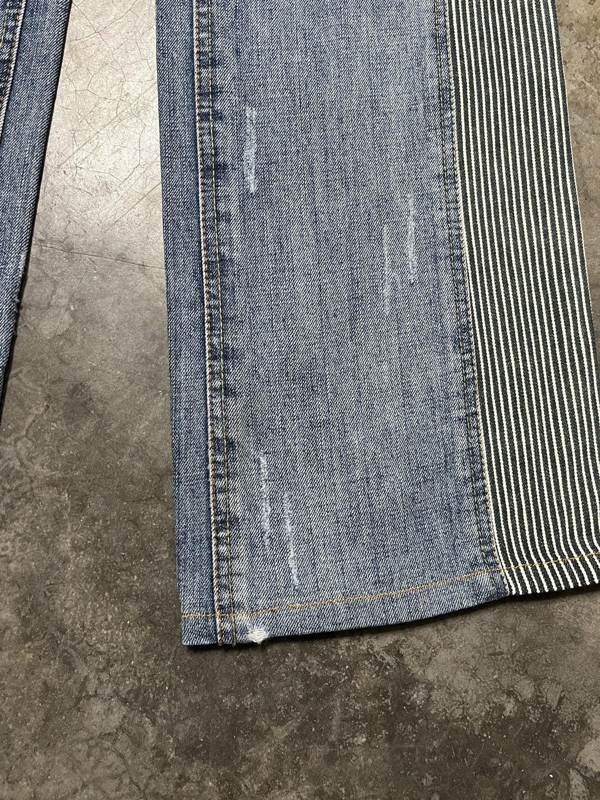 Hysteric Glamour Distressed Nicole Club for men Reconstructed hickory stripe Size US 32 / EU 48 - 4 Thumbnail