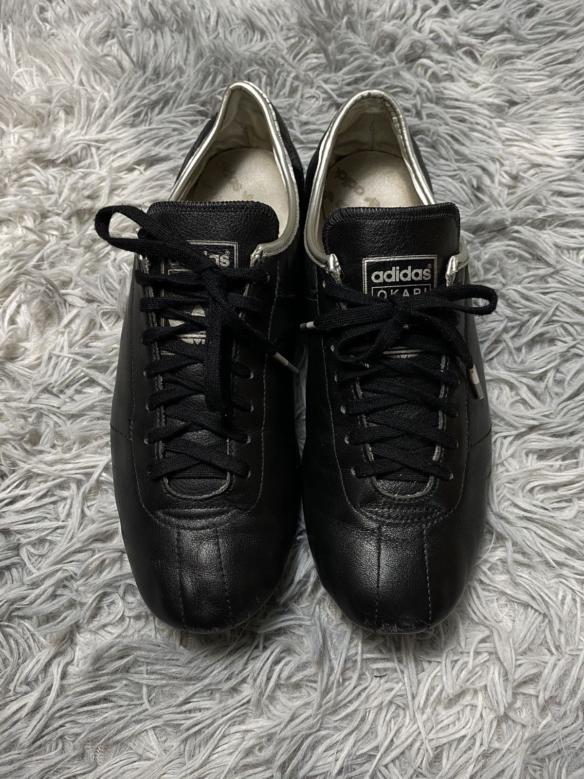 Adidas adidas Okapi Black Leather Sneakers Size 8 Japanese Brand Size US 8 / IT 38 - 7 Thumbnail