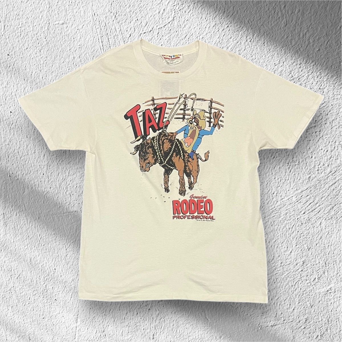 Other Vintage 90s Tasmanian Devil “Taz” Rodeo Looney Tunes T‑Shirt Size US L / EU 52-54 / 3 - 1 Thumbnail