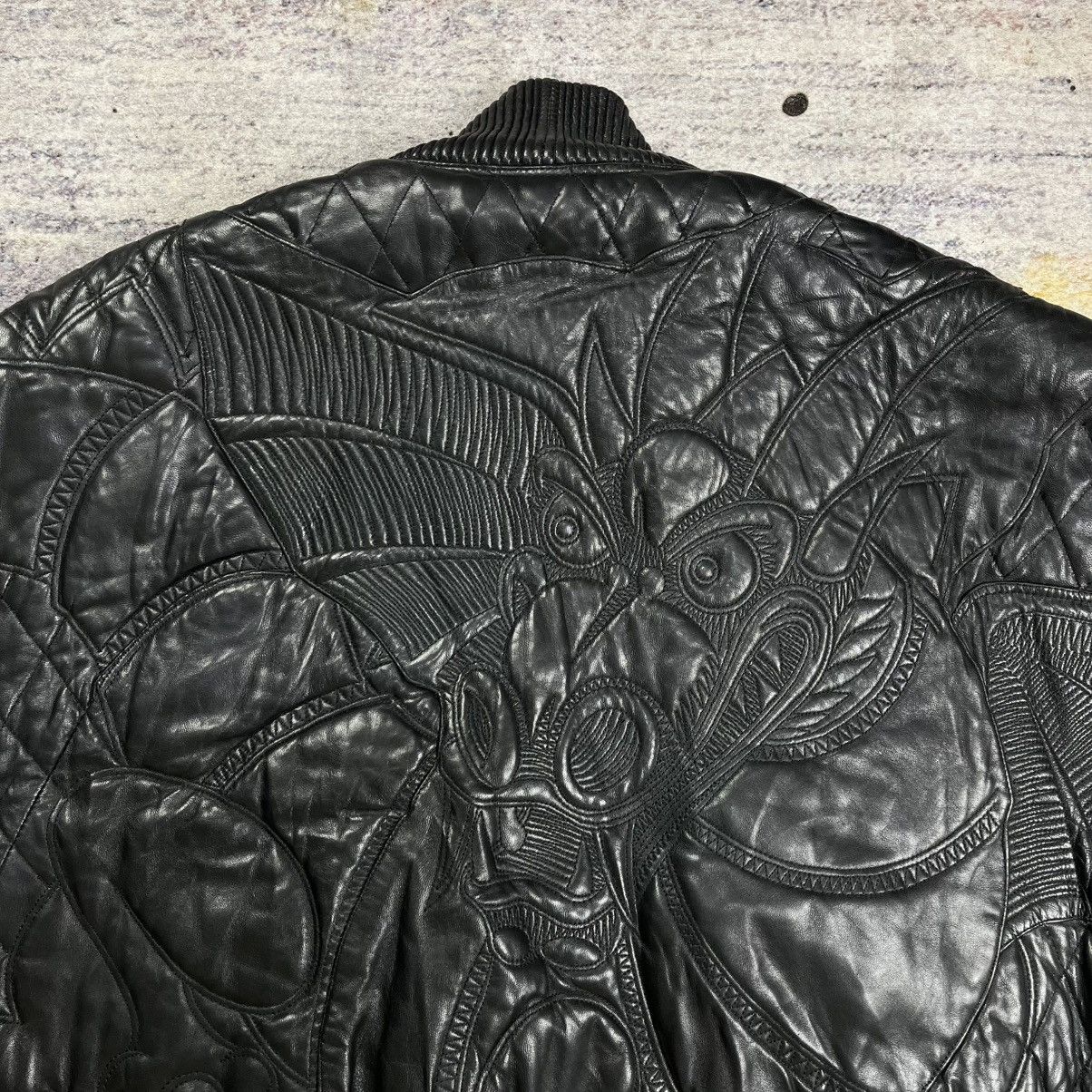 Pelle Pelle Pelle Pelle Marc Buchanan dragon embroidery leather jacket Size US L / EU 52-54 / 3 - 4 Thumbnail