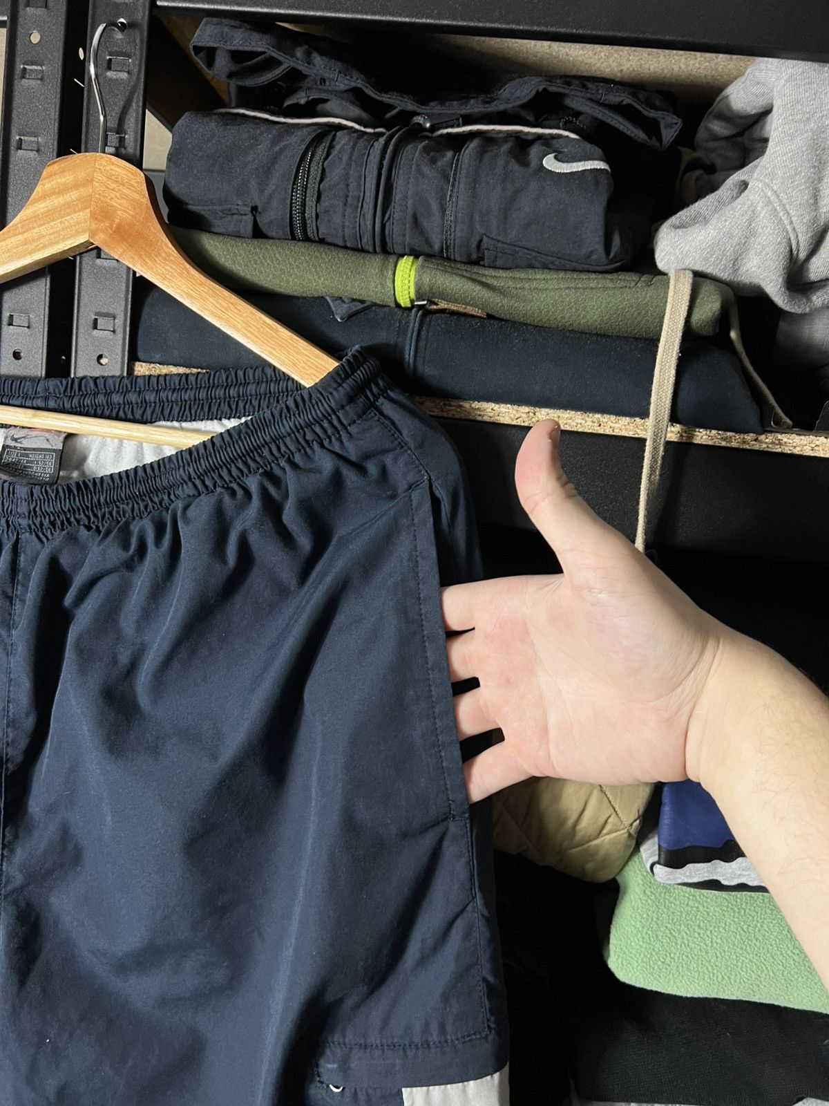 Nike 🔥 Nike Vintage Y2K Track Pants Wide Fit – Navy – Size L Size US 34 / EU 50 - 10 Thumbnail