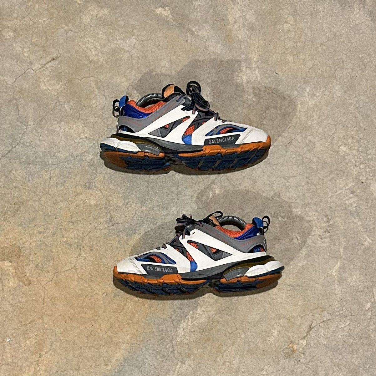Balenciaga × Designer Balenciaga Track Sneakers Orange/Blue US 7 Size US 7 / EU 40 - 2 Thumbnail