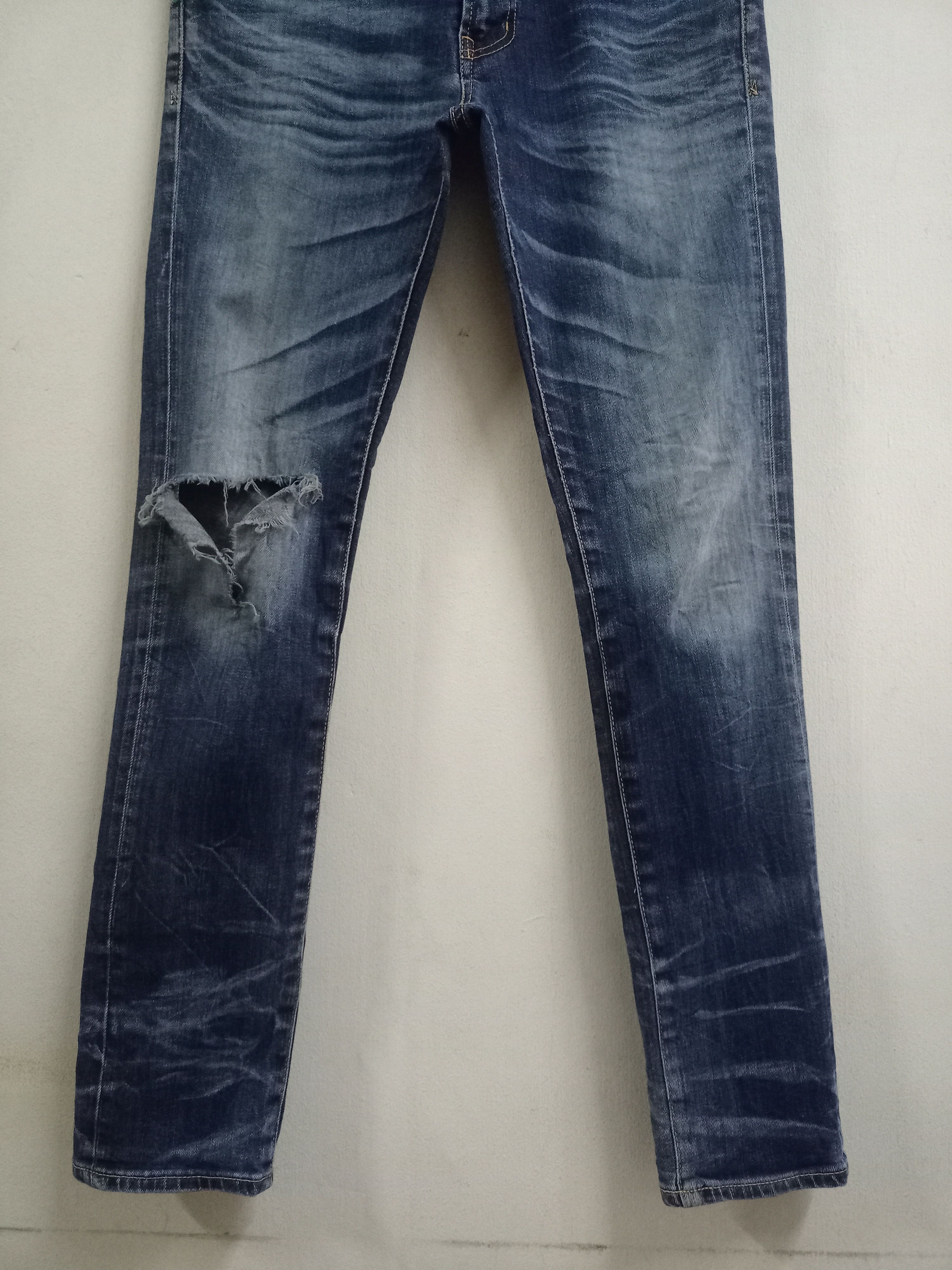 Japanese Brand × Vanquish Vintage Japanese Vanquish Skinny Punk Ripped Jeans 30x30 Size US 30 / EU 46 - 6 Thumbnail