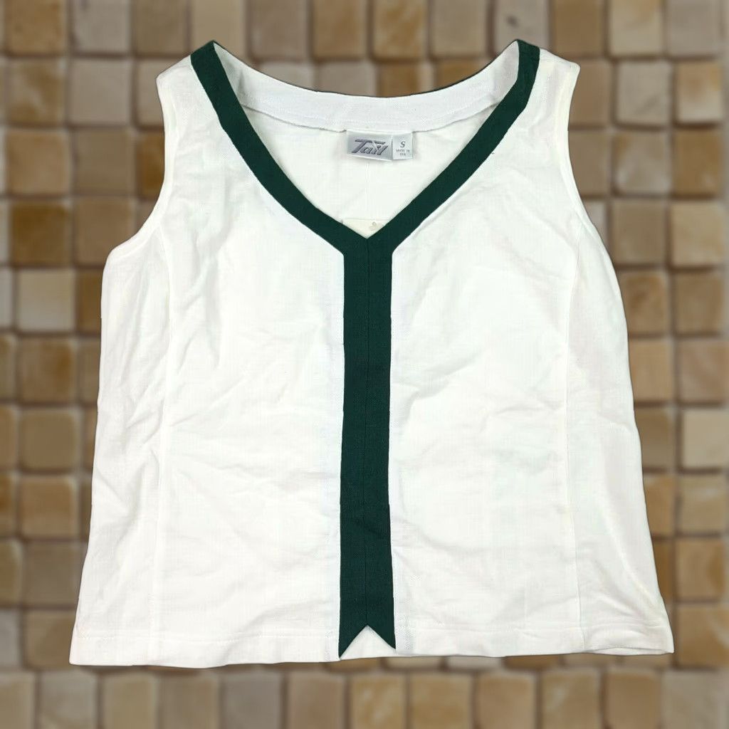 Vintage VINTAGE Tail Golf Women's Tank Top S White 90s Tennis Athletic Sports T Shirt Vest Cap Sleeveless Sleeveless Regular Fit USA Made Mens/ Womens Size S / US 4 / IT 40 - 1 Thumbnail