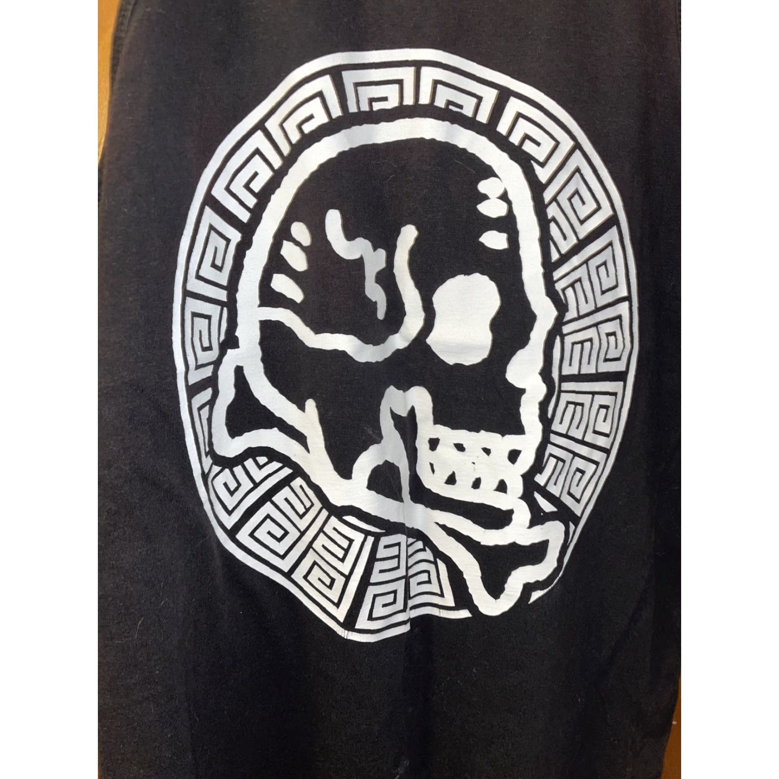 Vintage Play Cloths Men's Tank Top L Black Skull Geometric Round Neck Graphic Summer Fashion Size US L / EU 52-54 / 3 - 2 Thumbnail