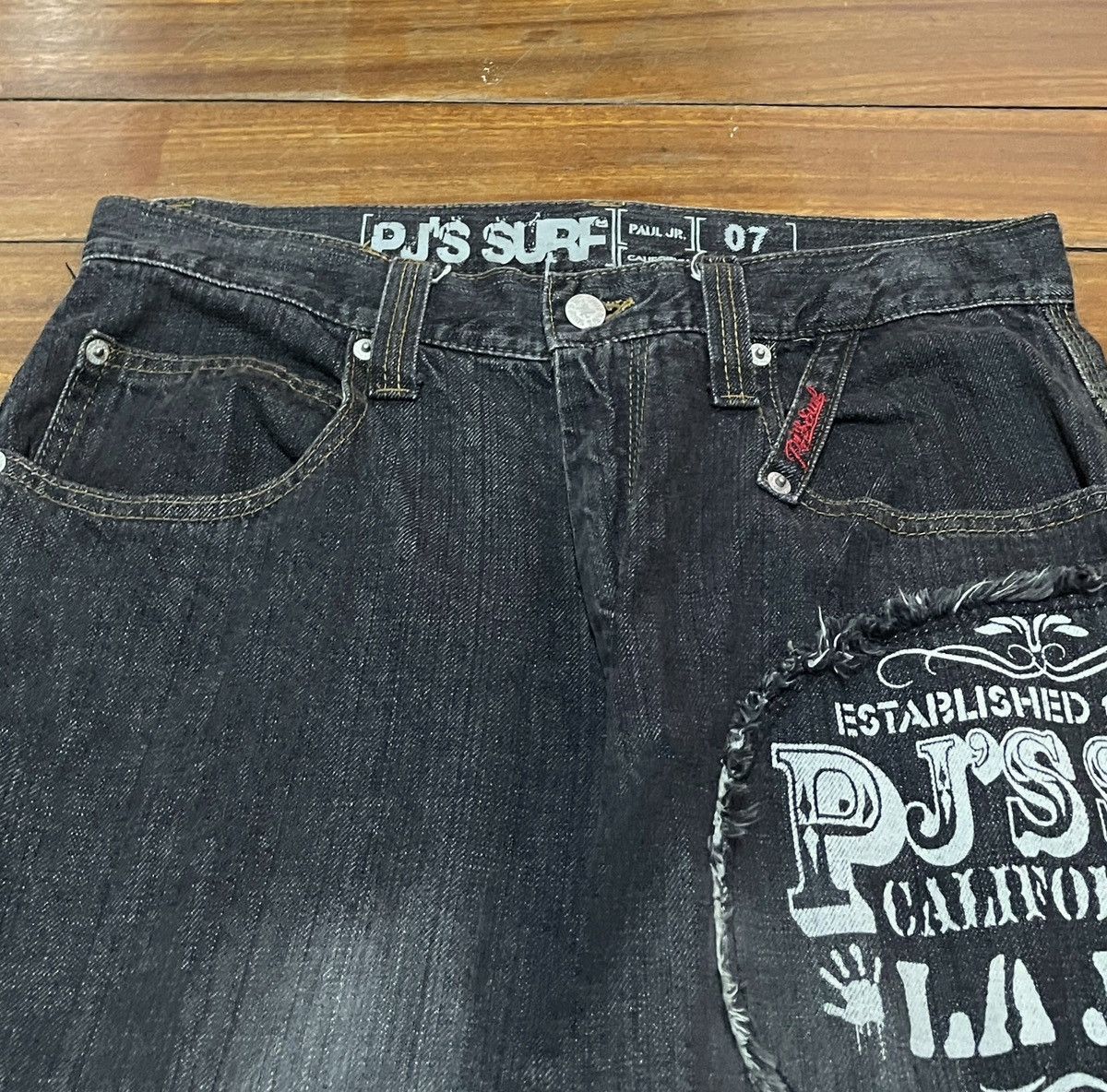 14th Addiction Rare Design Vintage Brand PJ Surf Baggy Cargo Pants 2000s Size US 31 - 3 Thumbnail