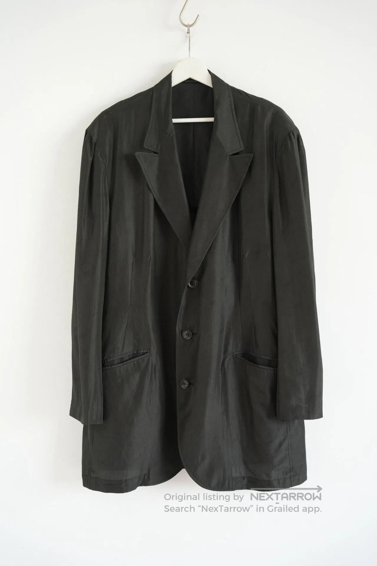 Yohji Yamamoto Yohji Yamamoto 18SS Silk Blazer. Size US L / EU 52-54 / 3 - 2 Thumbnail