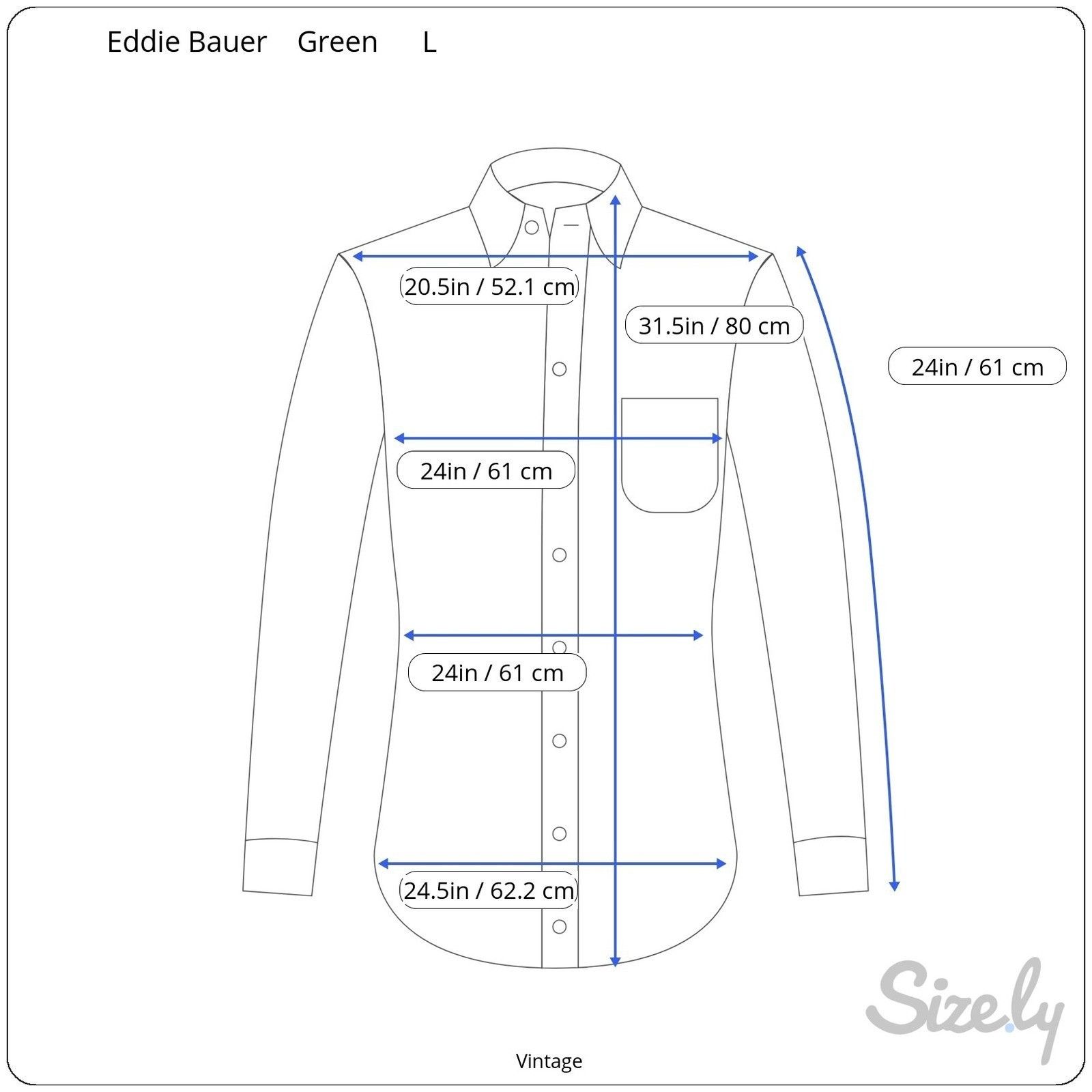 Eddie Bauer Eddie Bauer Vintage Mens Olive Green Heavy Cotton Chamois Sh Size US L / EU 52-54 / 3 - 8 Thumbnail