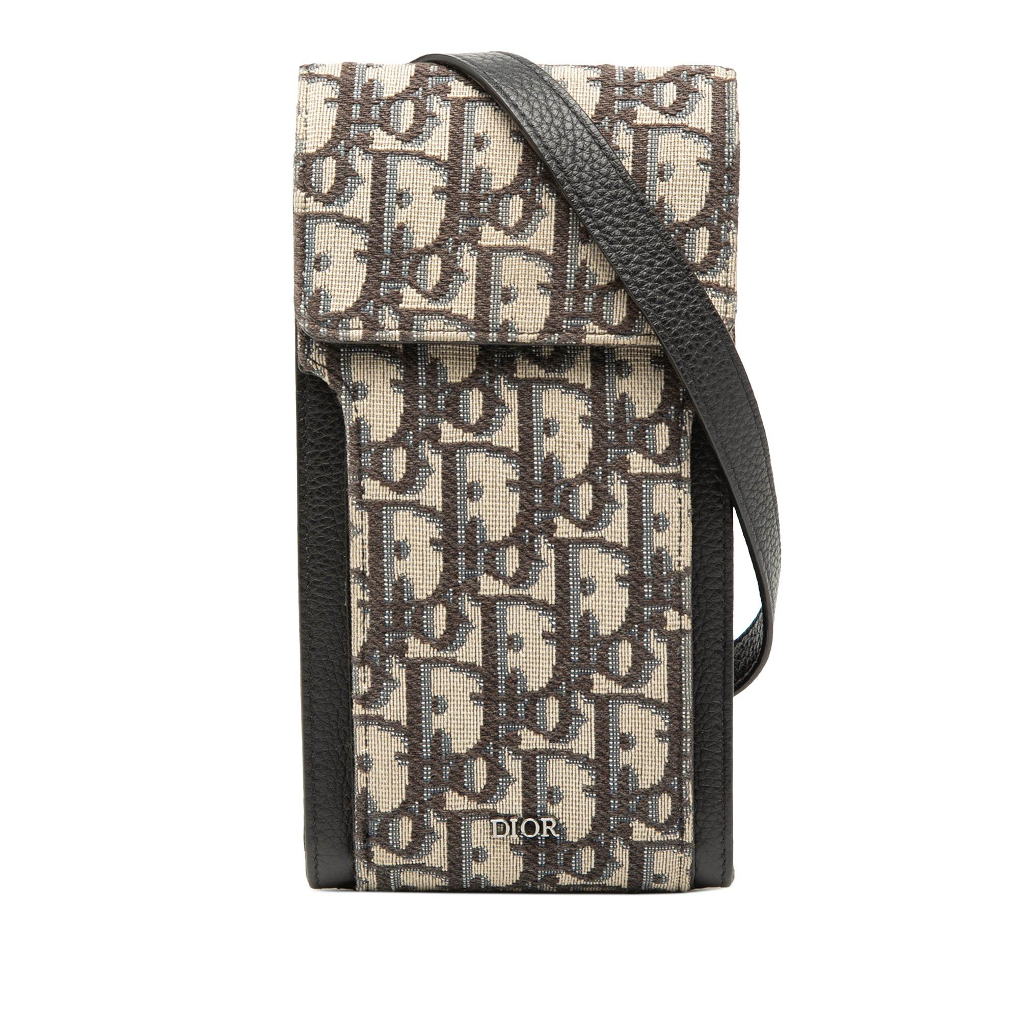 Dior Oblique Canvas Phone Holder Crossbody Size ONE SIZE - 1 Thumbnail