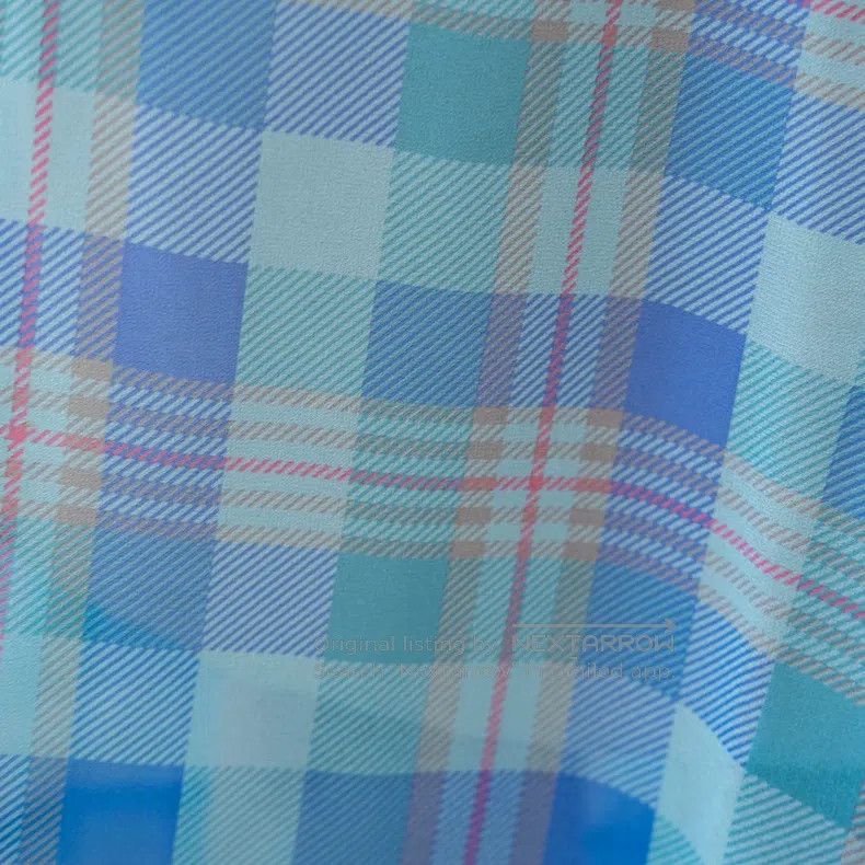 Comme des Garcons Comme Des Garcons Blue Check Transparent Pants Skirt Size 23" - 9 Thumbnail