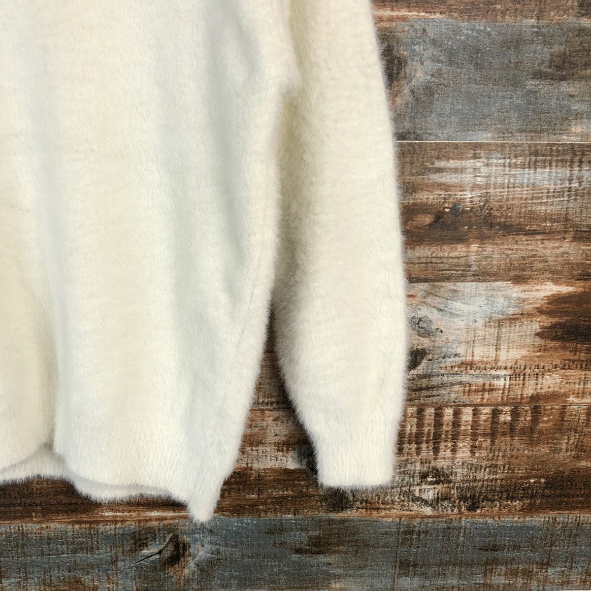 Vintage Dre Skip White mohair shaggy Knitwear #A1721 Size M / US 6-8 / IT 42-44 - 8 Thumbnail