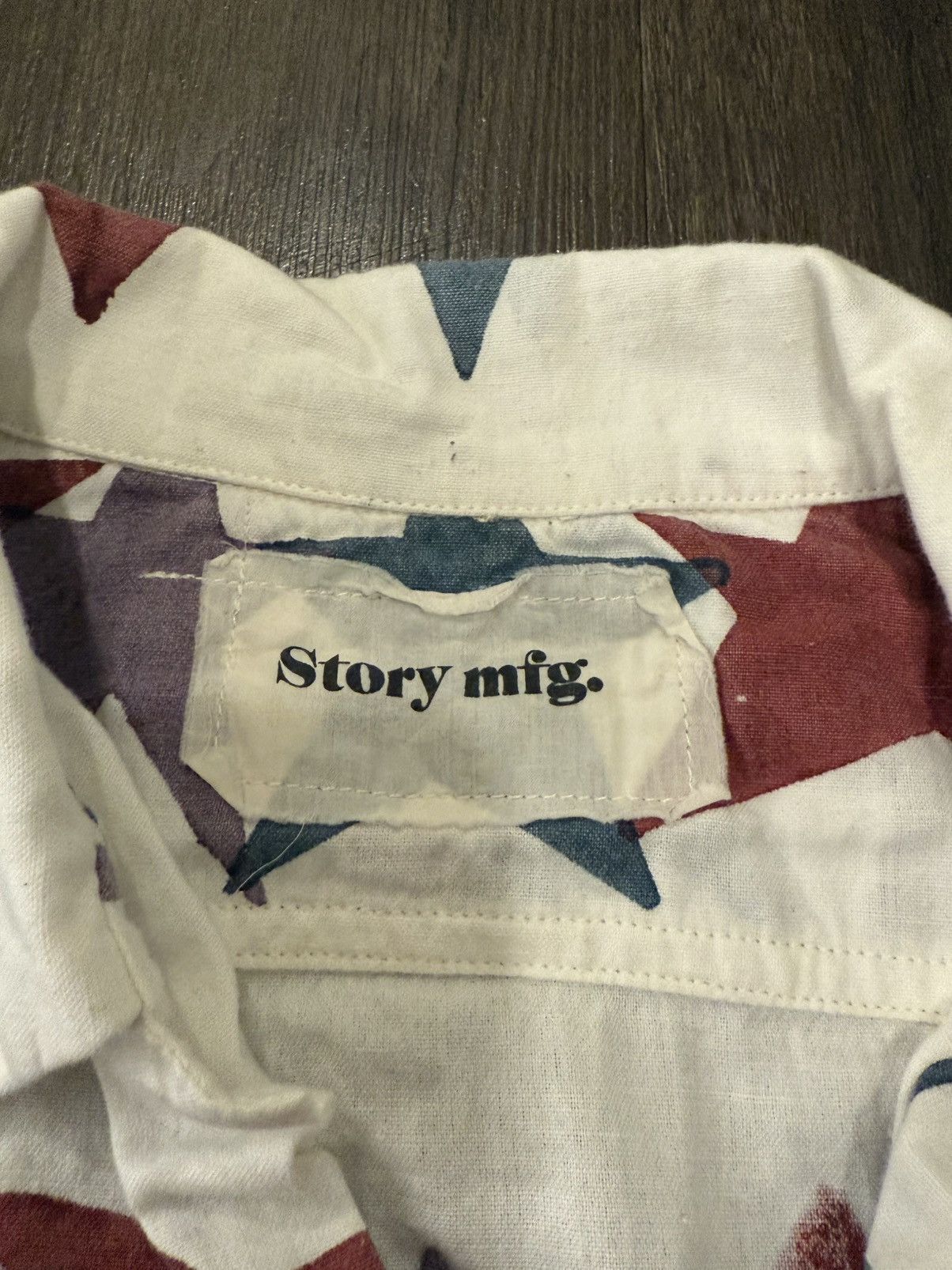 Story Mfg. Story Mfg Star Print Button Up Shirt Size US S / EU 44-46 / 1 - 2 Thumbnail