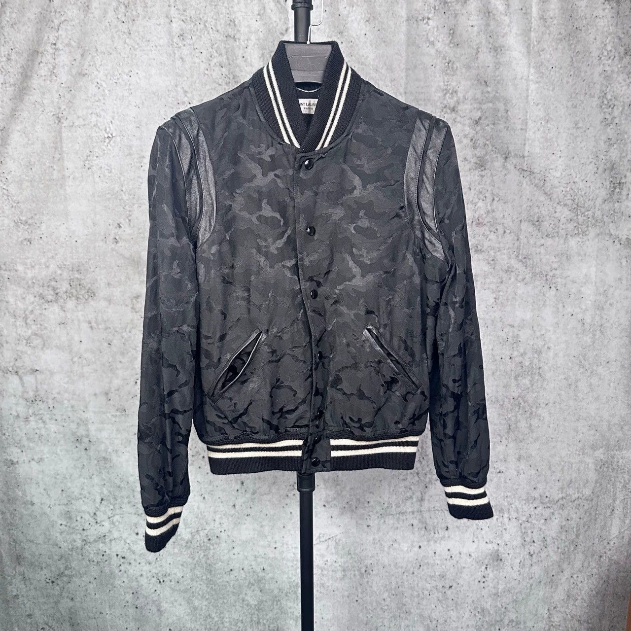 Saint Laurent Paris Saint Laurent Camouflage Baseball Jacket Size US L / EU 52-54 / 3 - 1 Thumbnail
