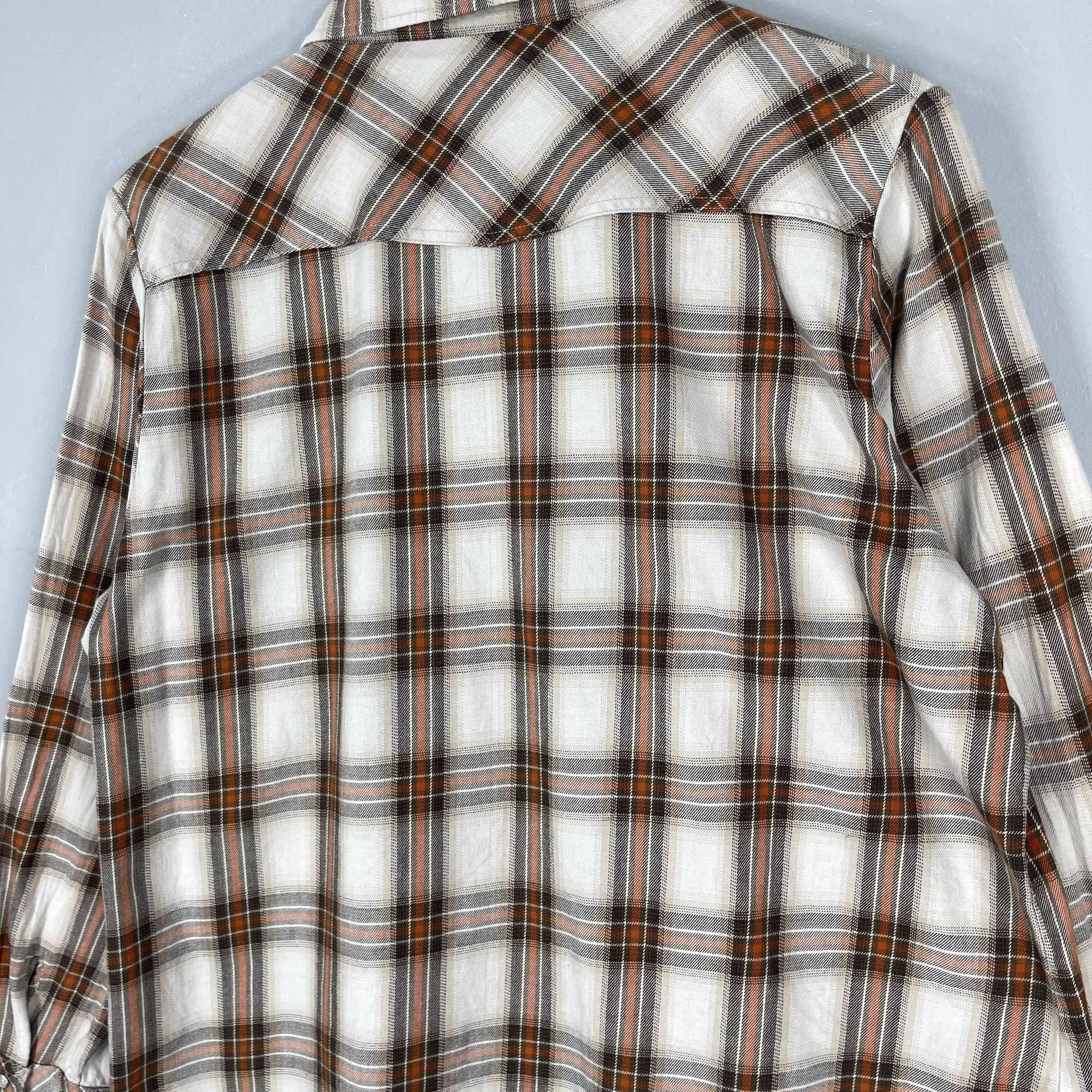 Flannel Vintage Michiko London Jeans Plaid Western Flannel Shirt Size US L / EU 52-54 / 3 - 9 Thumbnail
